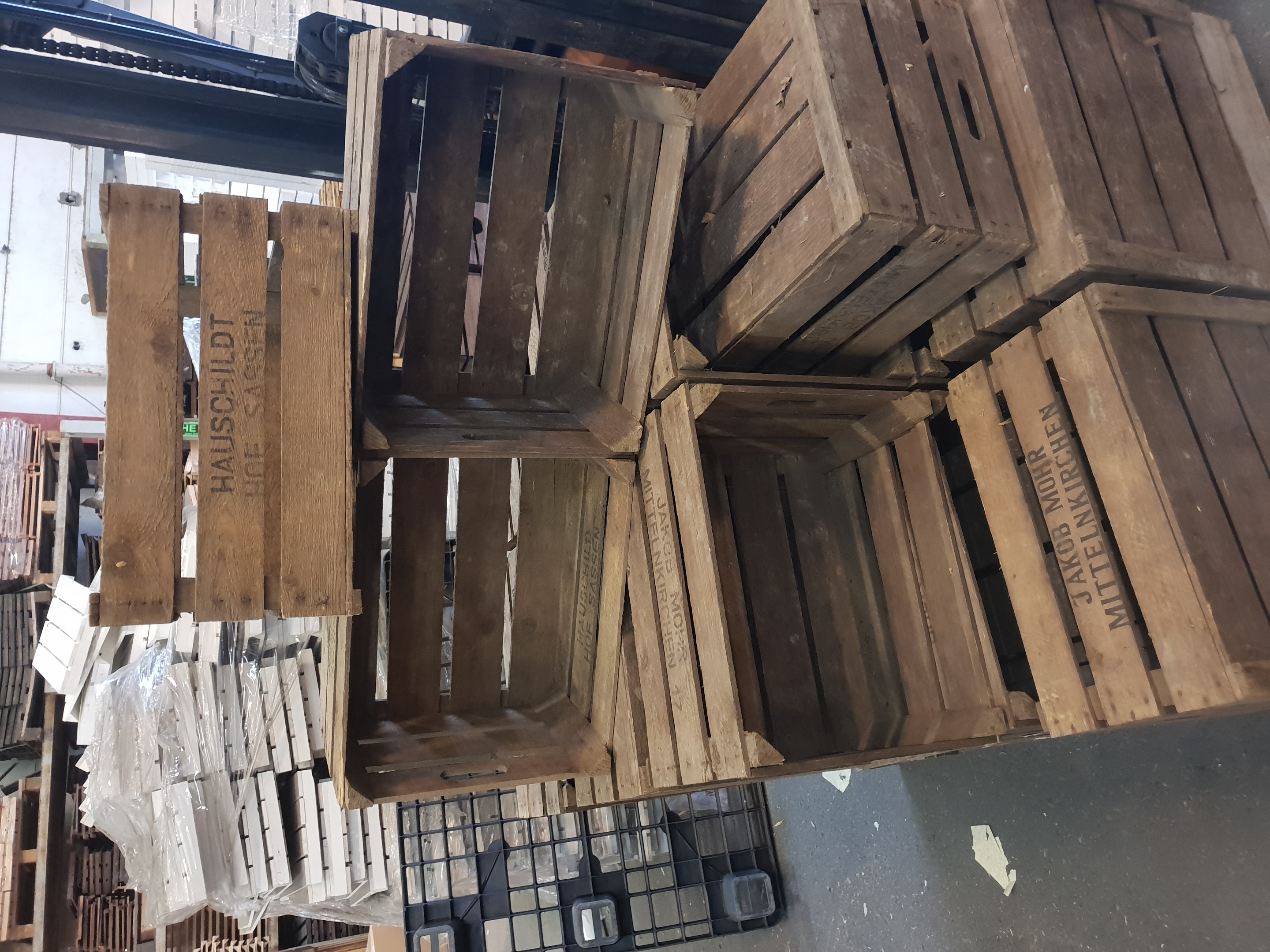 8er Set Vieux Cageot à Fruits " Rolf " Caisse à Vin Boîtes de Pommes Déstockage