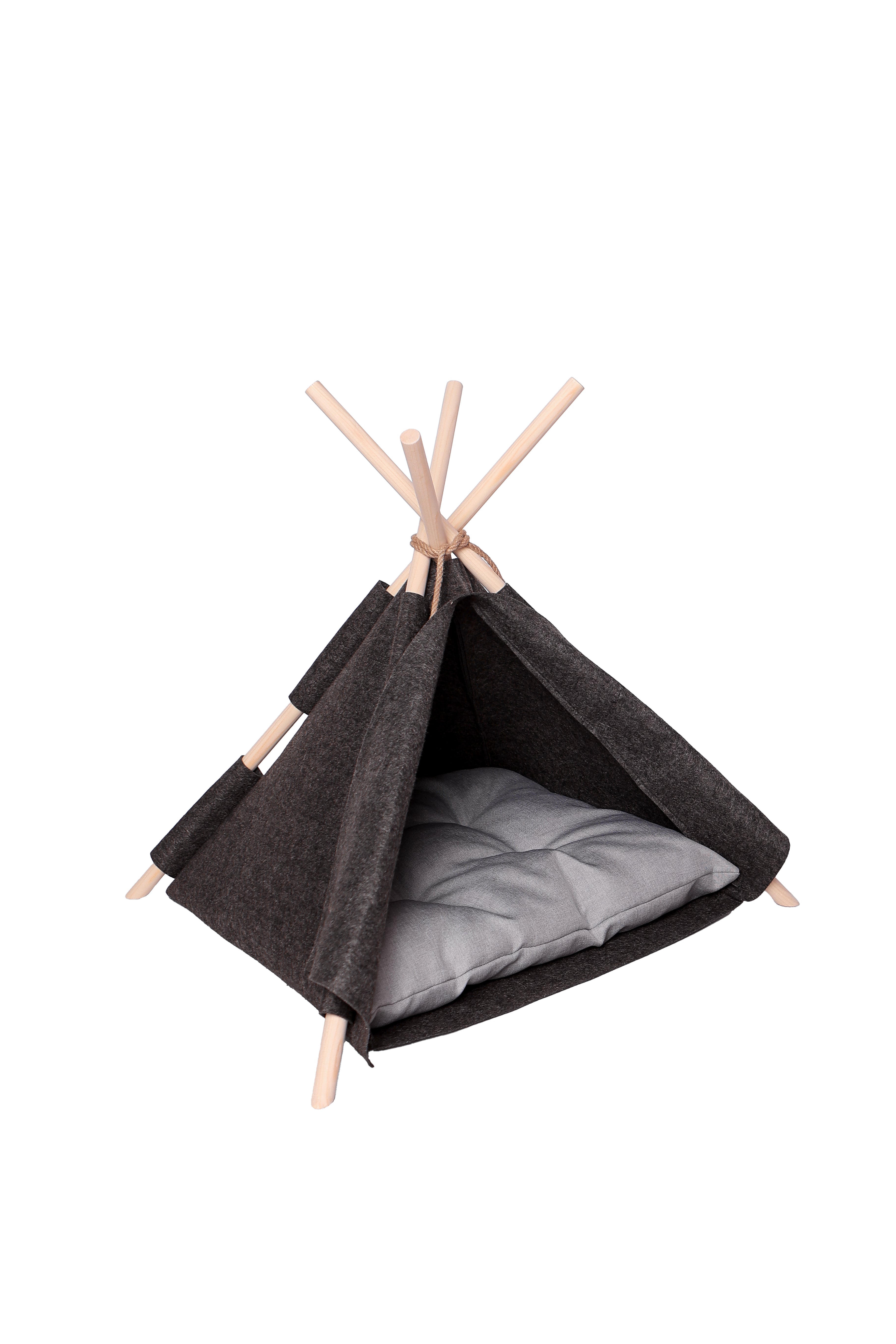 Wigwam für Hunde und Katzen – gemütliches Hundezelt & Katzentipi / Handgefertigte Hundehöhle, Hundehütte & Tierzelt für Haustiere