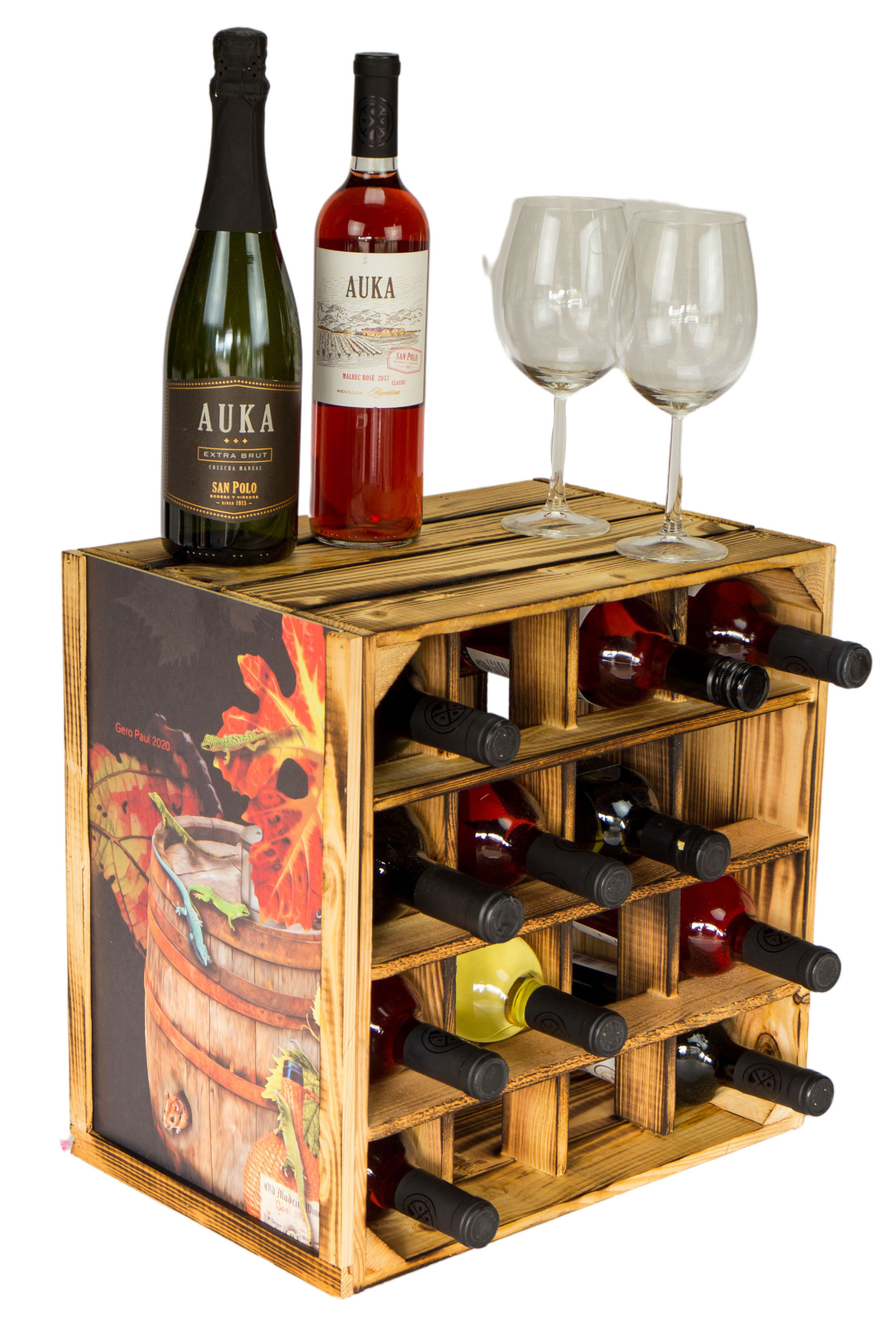 Weinregal "16er" geflammt Erntezeit