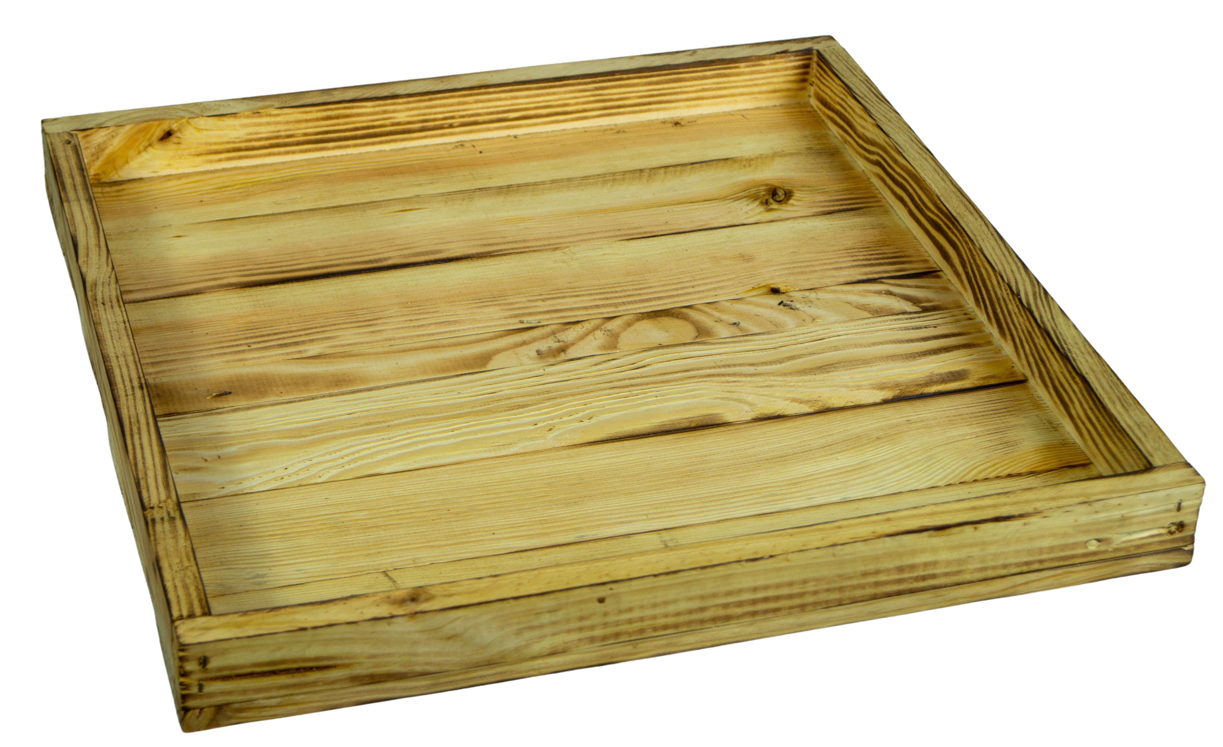 Kleines Dekotablett-Set Karla aus 5 Holzkisten 40x40cm 8cm Höhe Schüsselbox Süßigkeitentablett