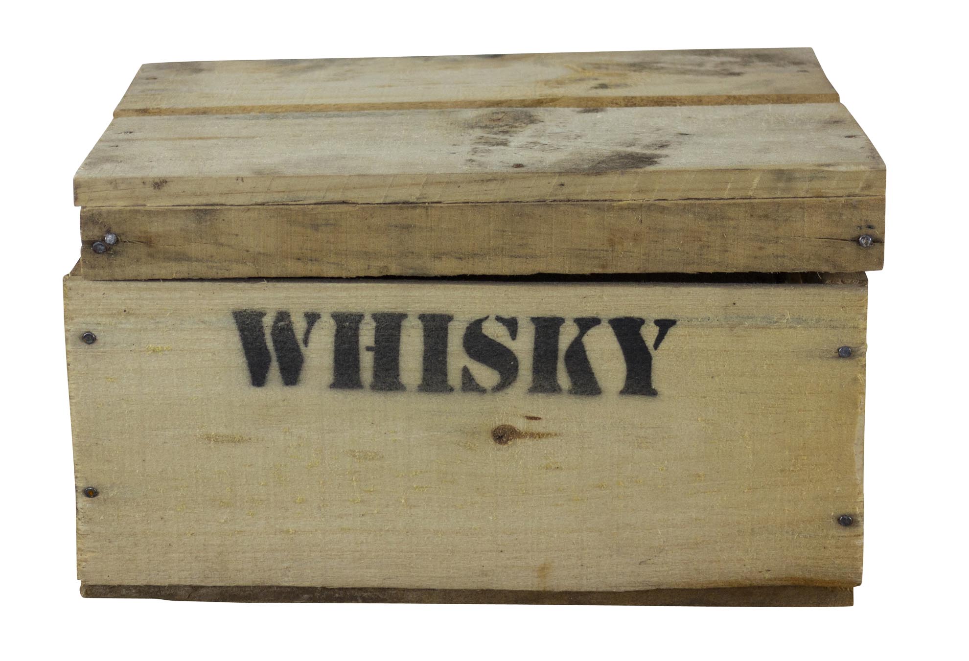 alte Holztruhe Whisky mt Deckel in verschiedenen Grössen xl
