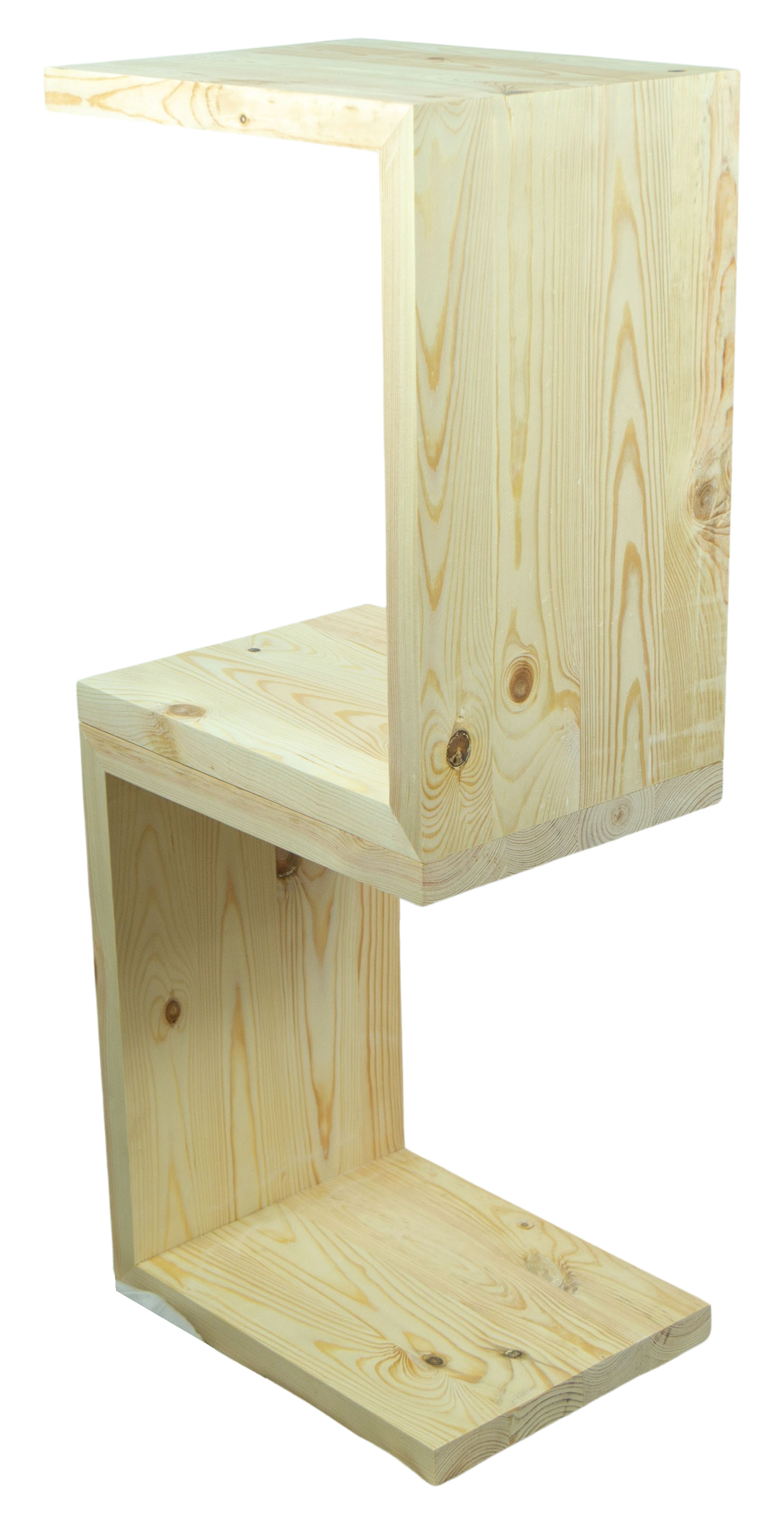 Beistelltisch 50x40x30cm Sitzhocker in natur