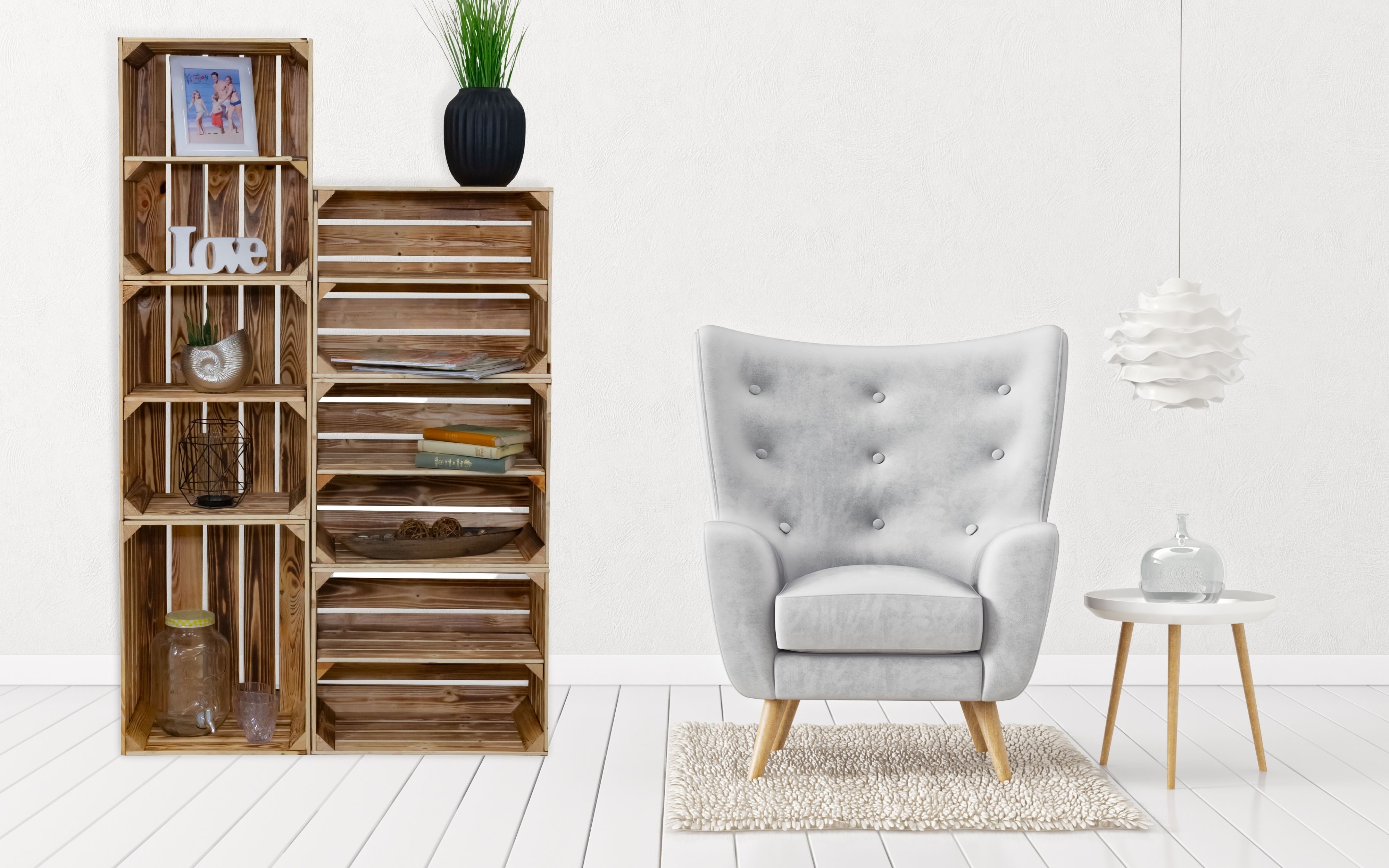 Etagère combinée Hamburg comme étagère de rangement Etagère à chaussures avec 12 niveaux Armoire à chaussures, rangement de chaussures, organisateur de chaussures, pour jusqu'à 24 paires de chaussures, pour le salon, l'entrée (flammé)