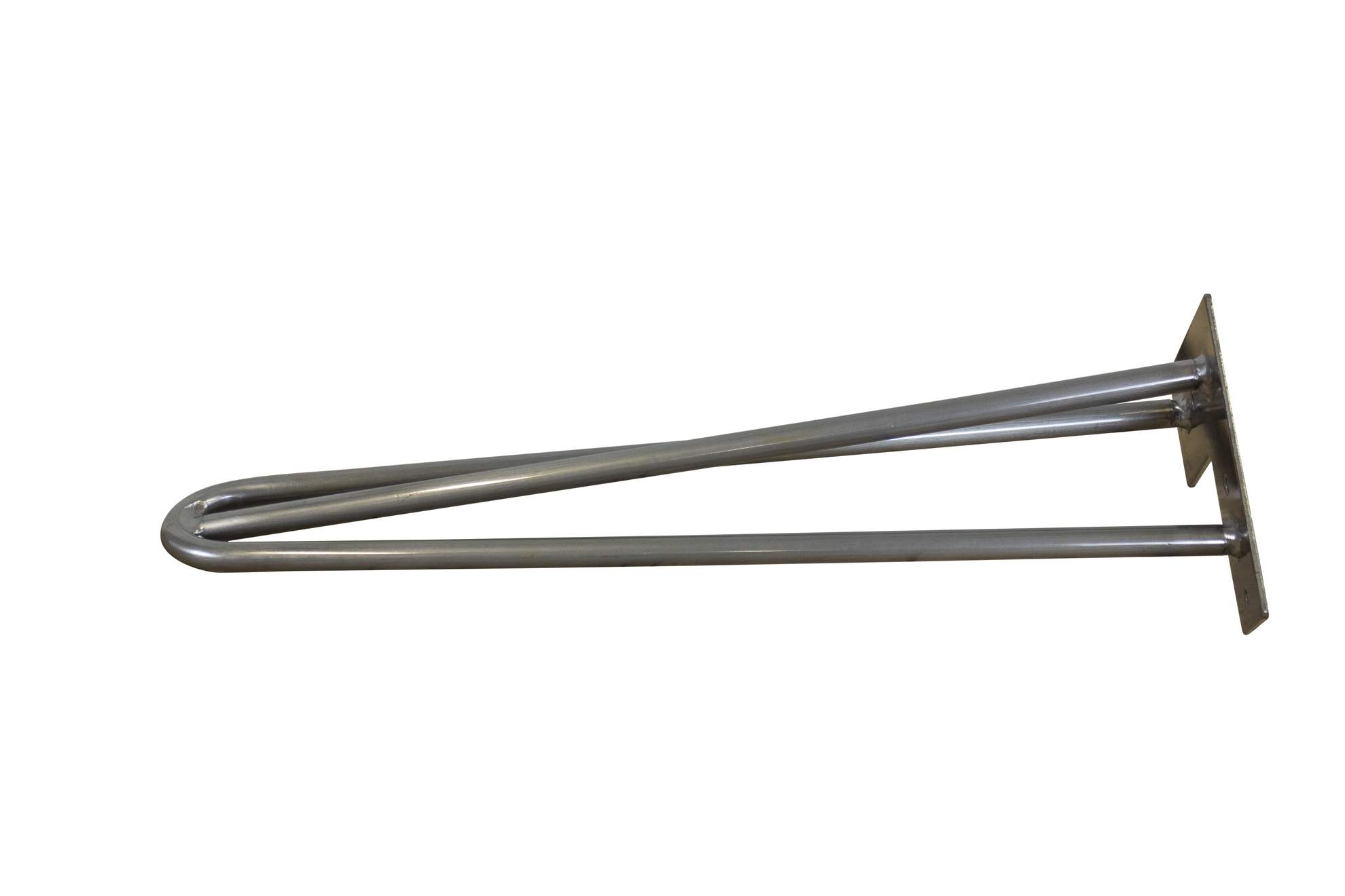 Hairpin Legs Pieds de table 2 barres/36cm "gris" 4pcs