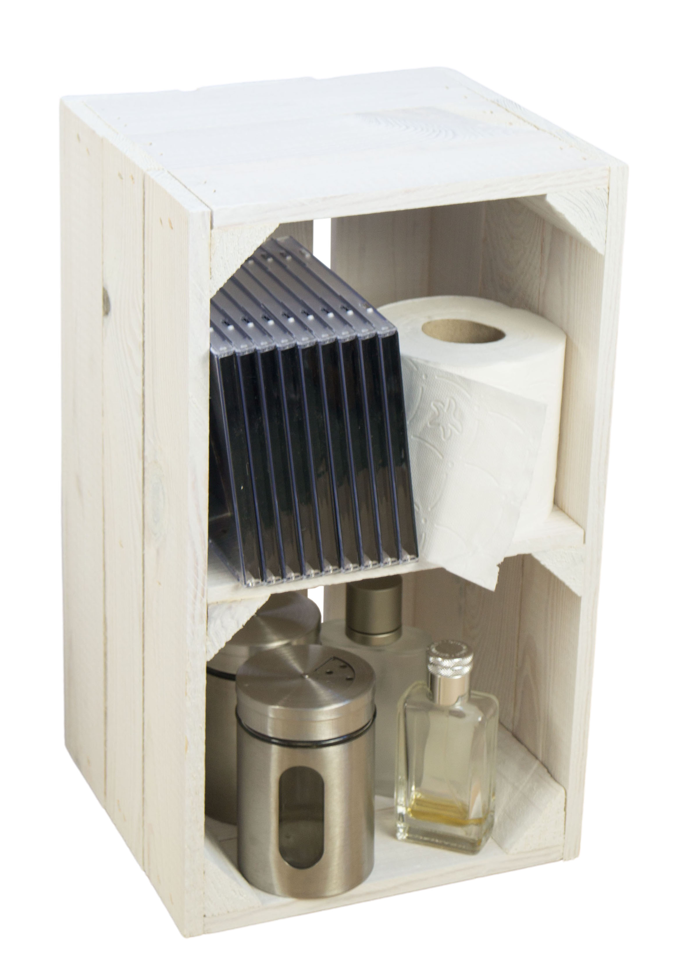 Etagère "Hilde" blanc avec plateau central