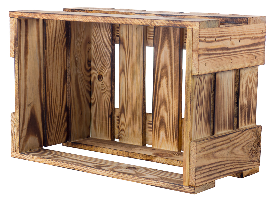 Neue Weinkisten flambiert ca 46x30,5x24cm Obstkiste Holzkiste Regalkiste Weinlagerung Weinregal