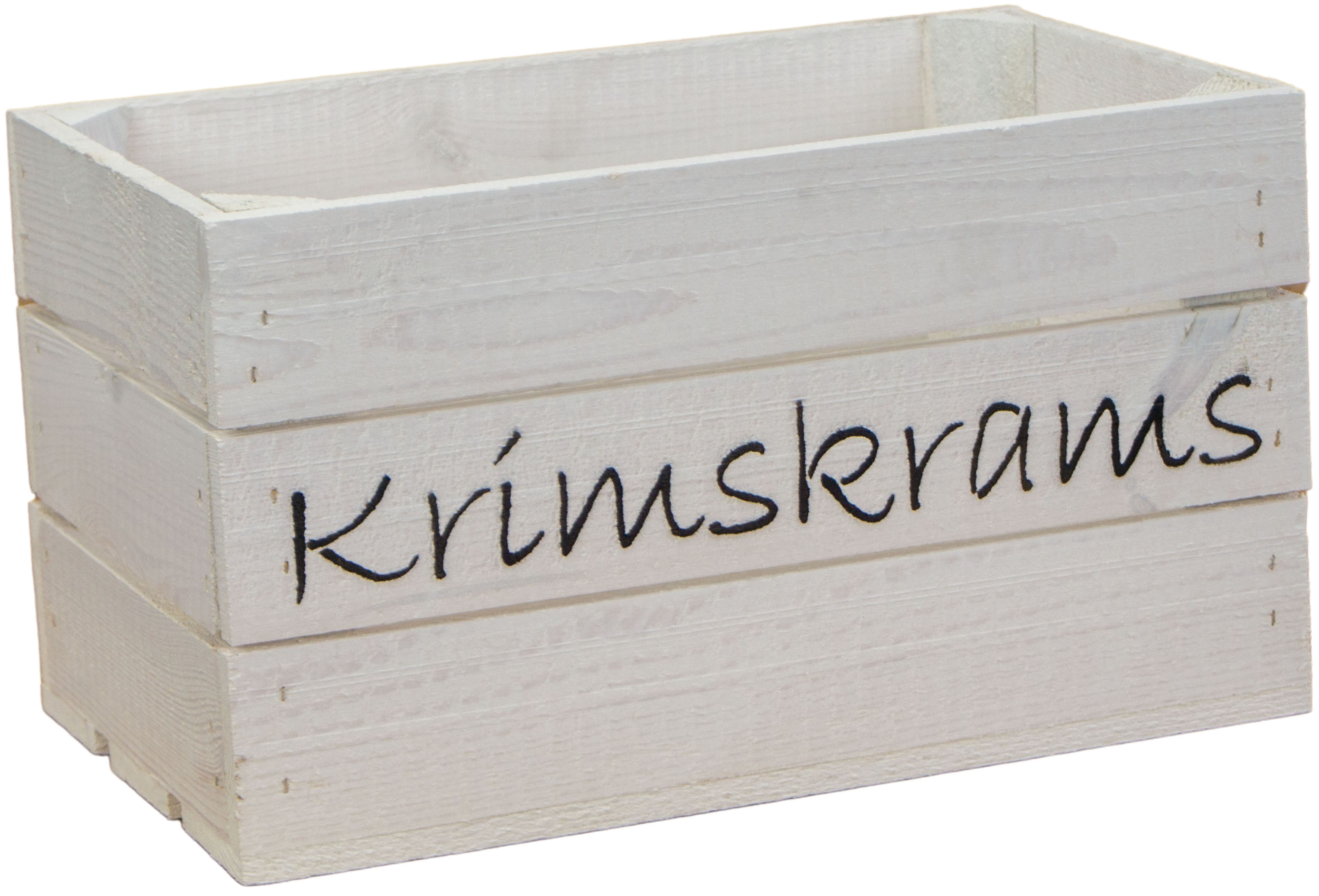 Holzkiste "Hilde" weiß Krimskrams