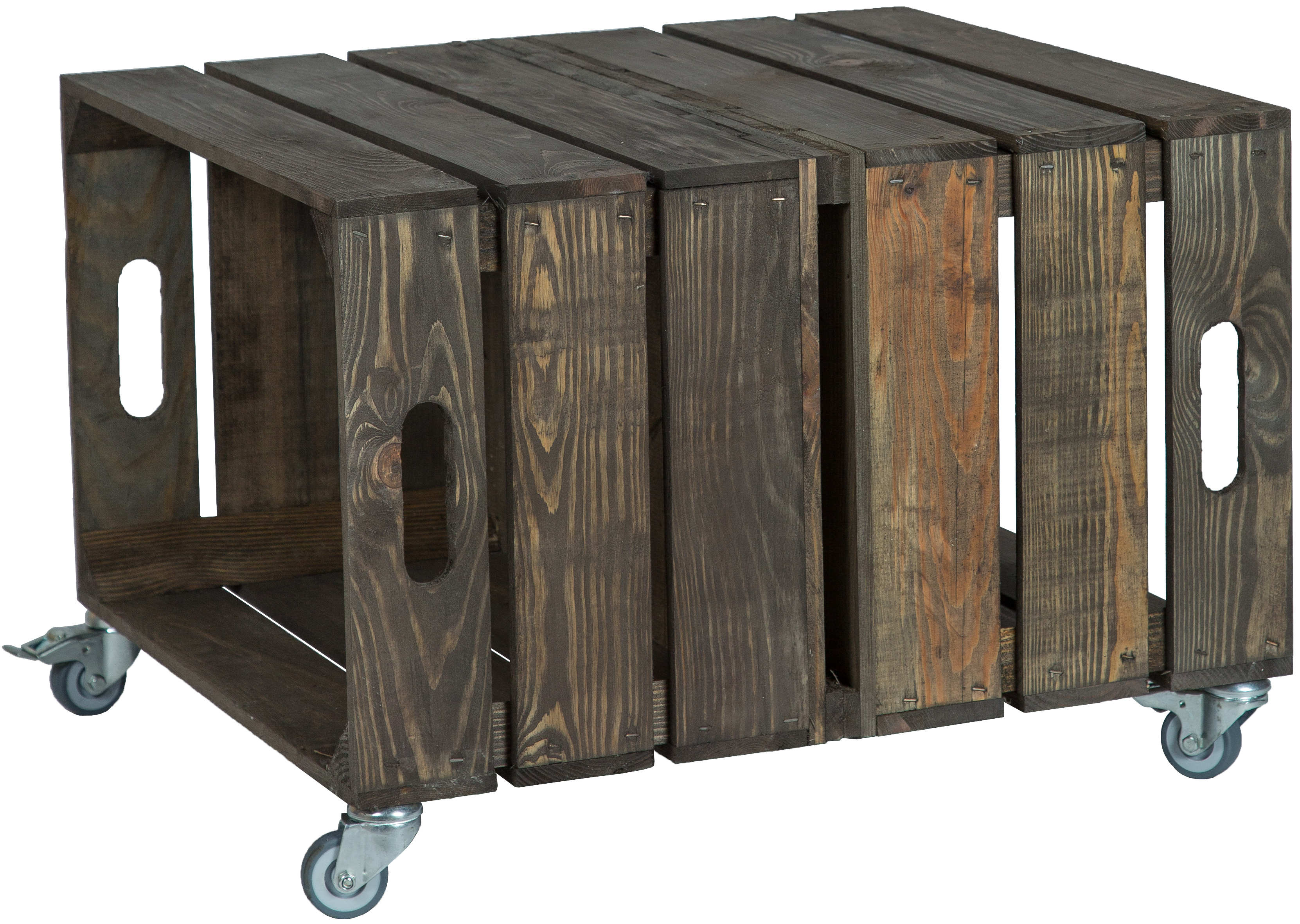 petite table en carton de fruits Elfriede foncé y compris les petits pains