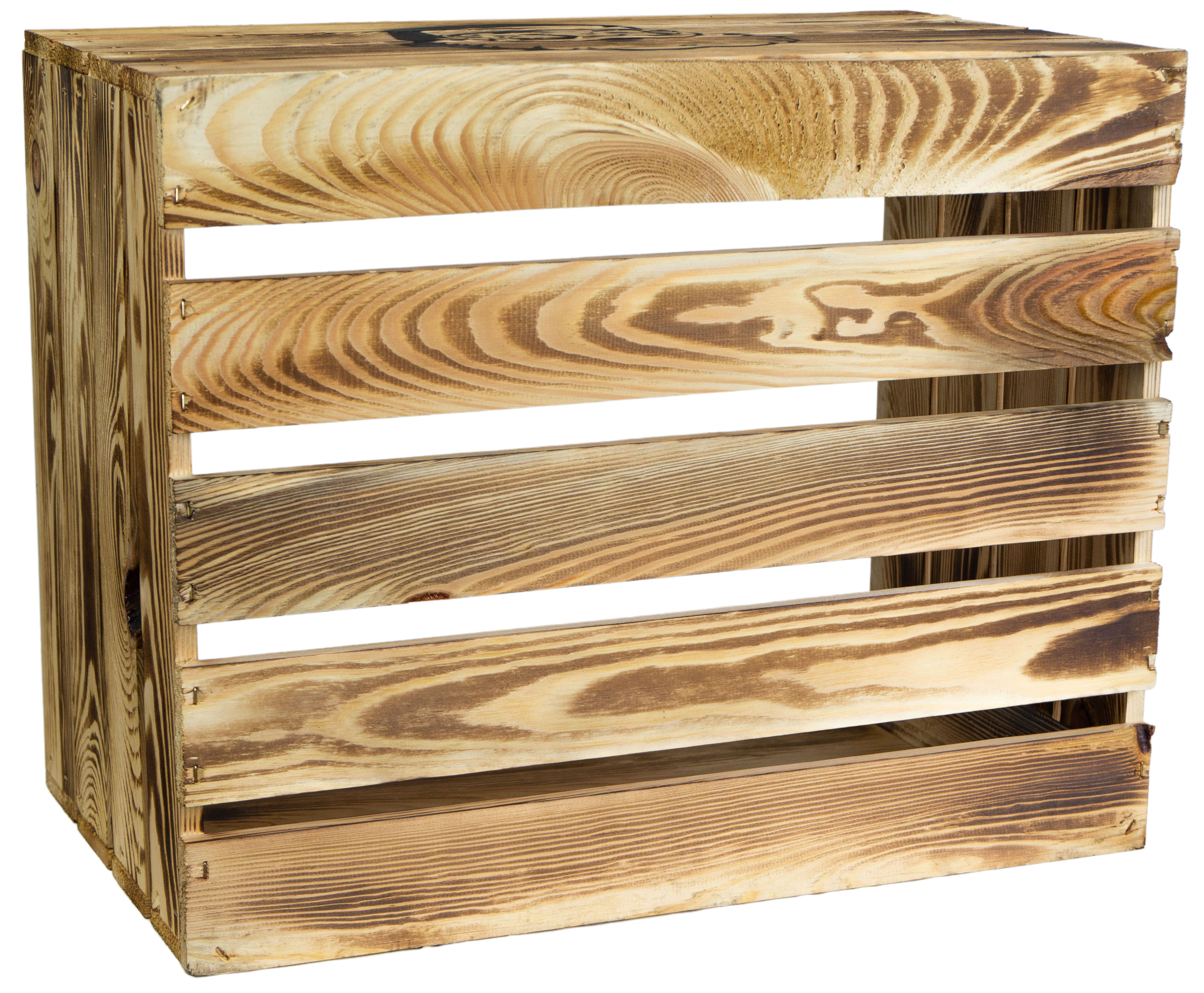 Holzkiste Johanna geflammt "Mr & Mrs"