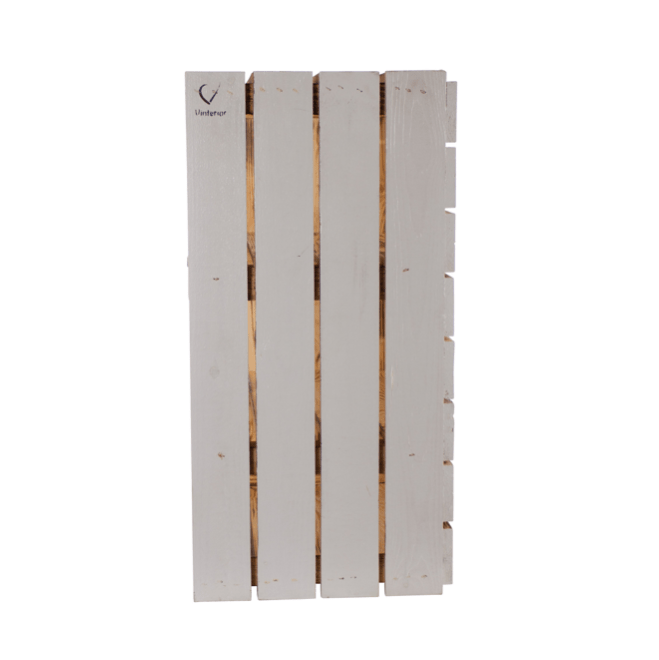 Großes Regal Christopher XL 60x50x30cm außen weiß innen geflammt