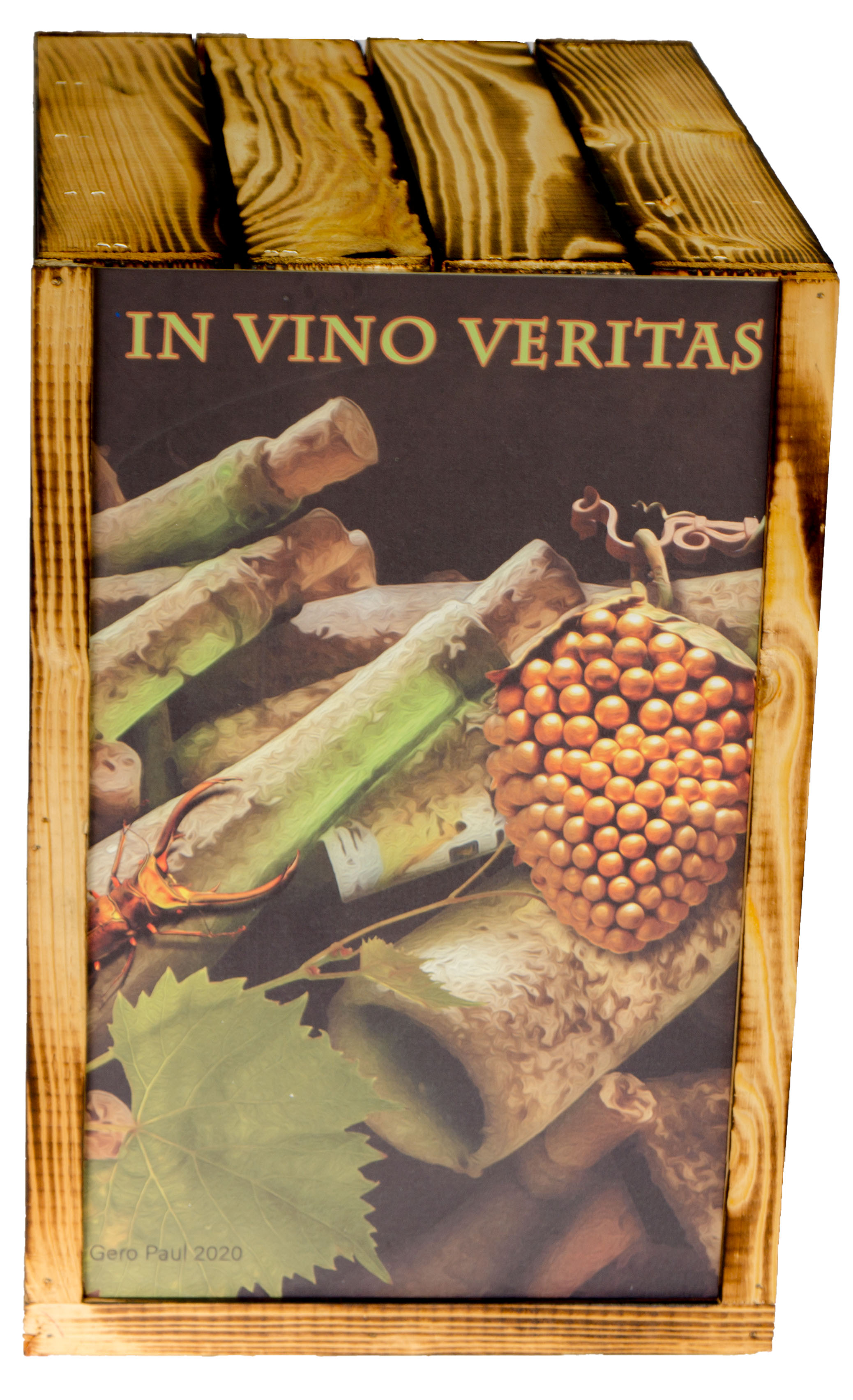 Weinregal "16er" geflammt In Vino Veritas