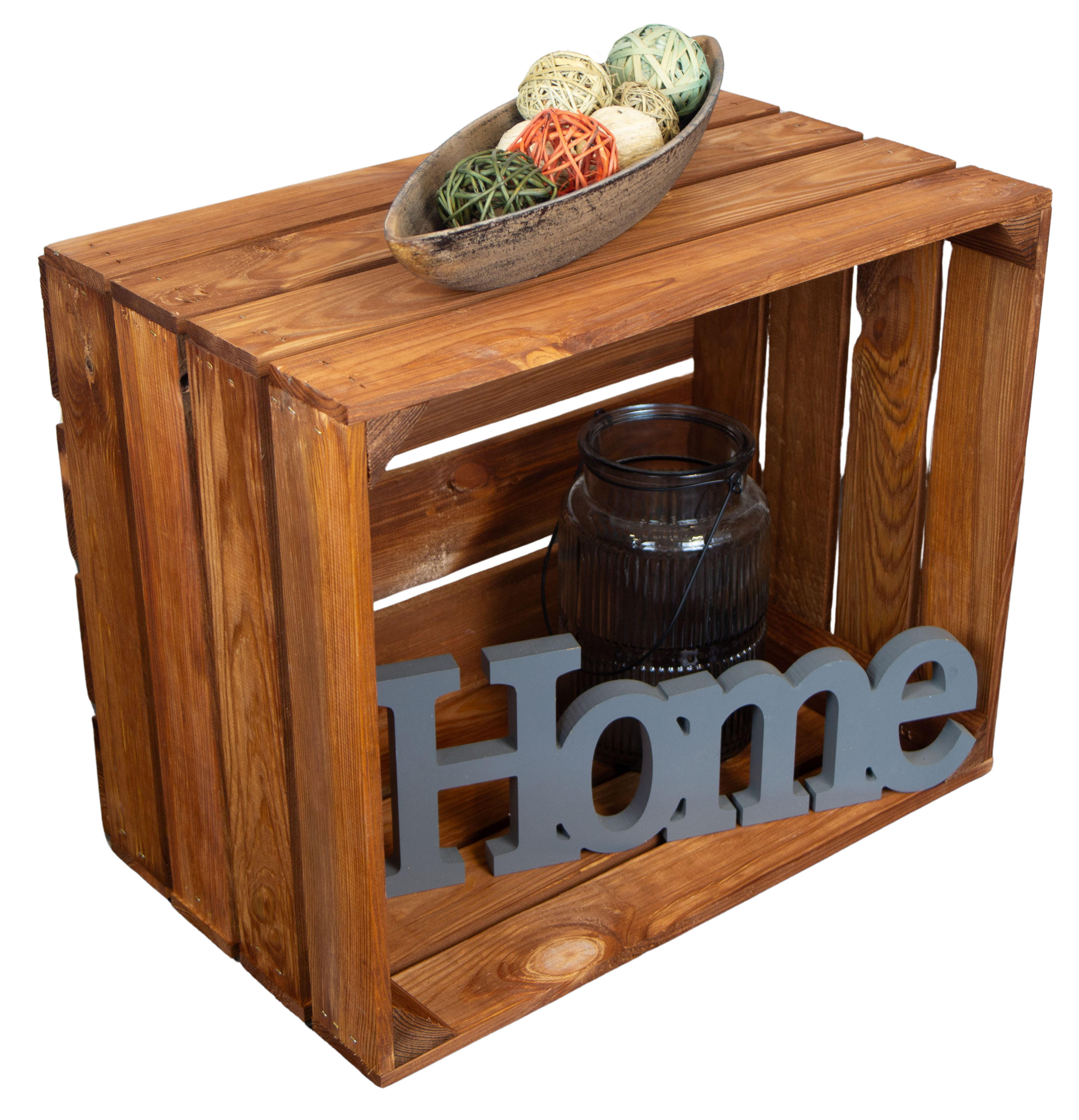 Holzkiste "Johanna" in ocker