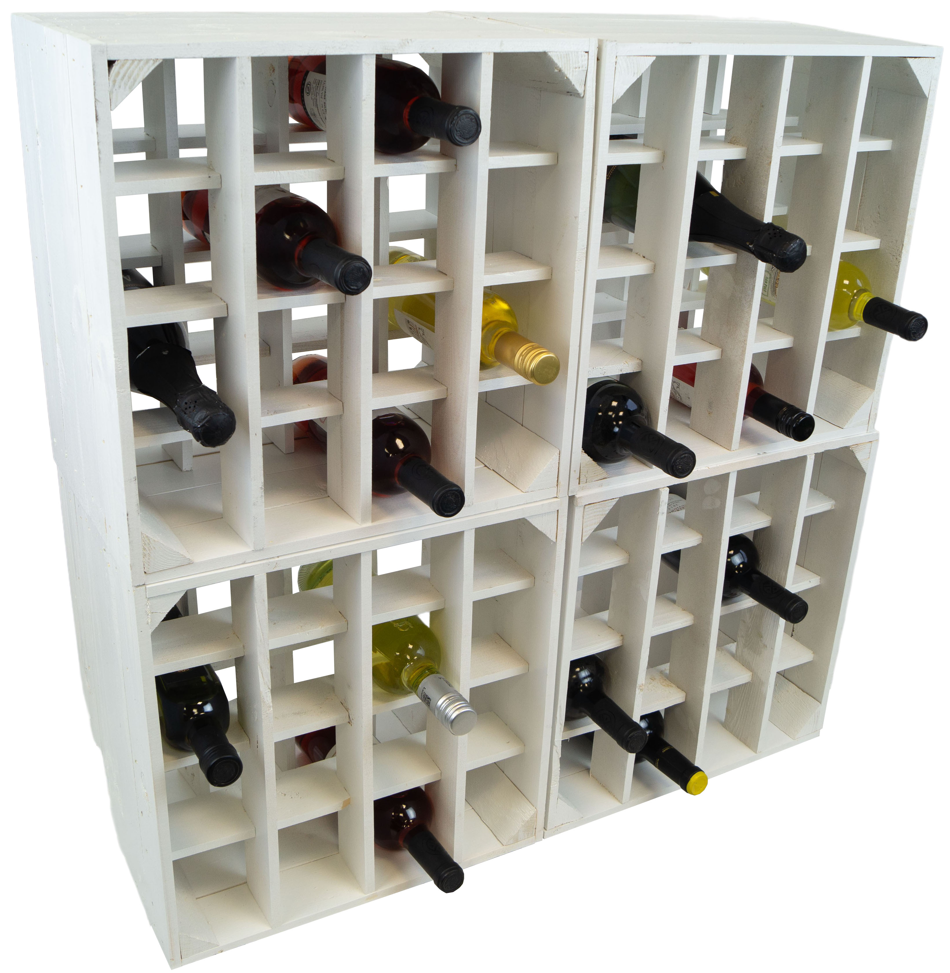 Weinregal "16er" weiss