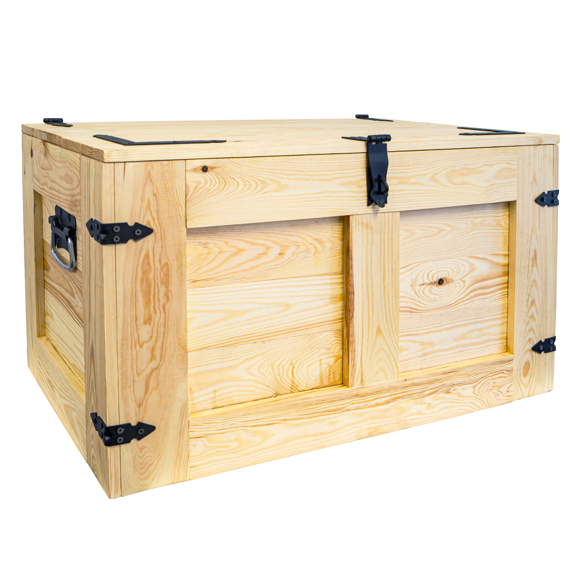 grosse Holztruhe Oskar Natur 80x45x47cm