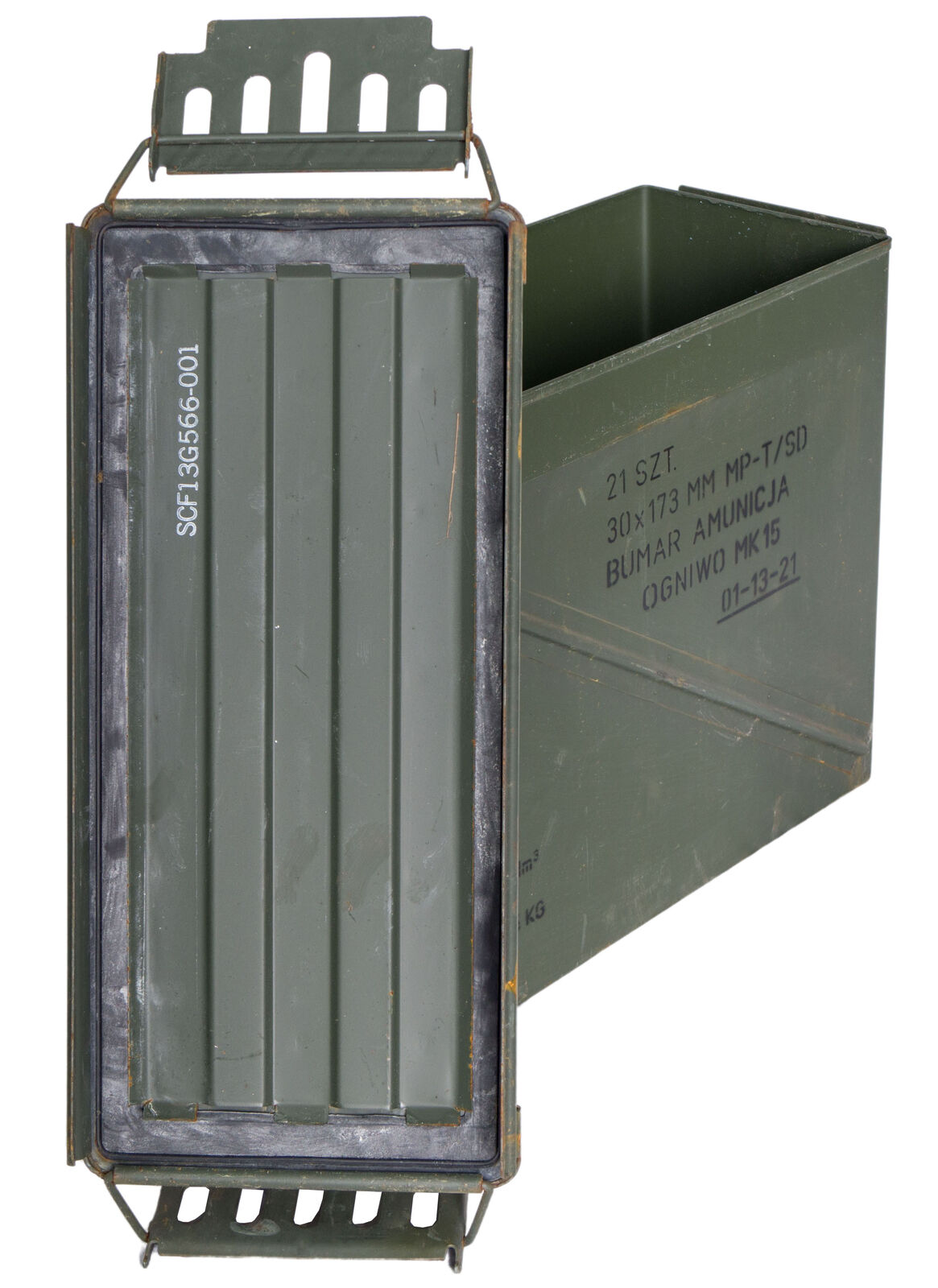 grande boîte à munitions métal mk-15 boîte de rangement boîte militaire boîte à munitions