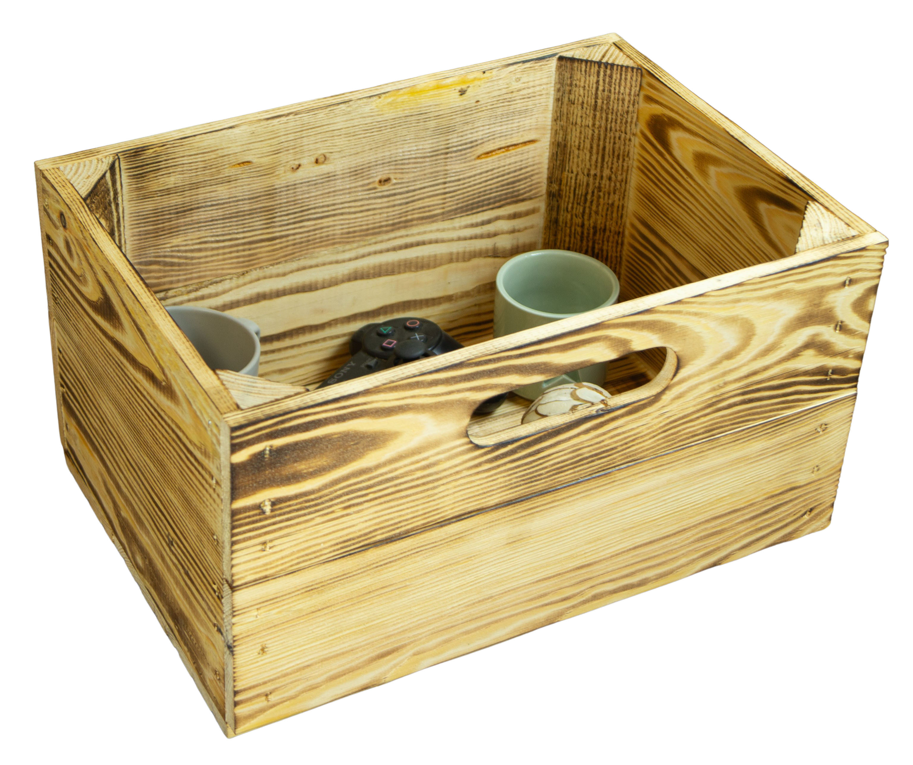 Boîte en bois noir émaillé convenant aux étagères Kallax et Expedit Insert pour étagère