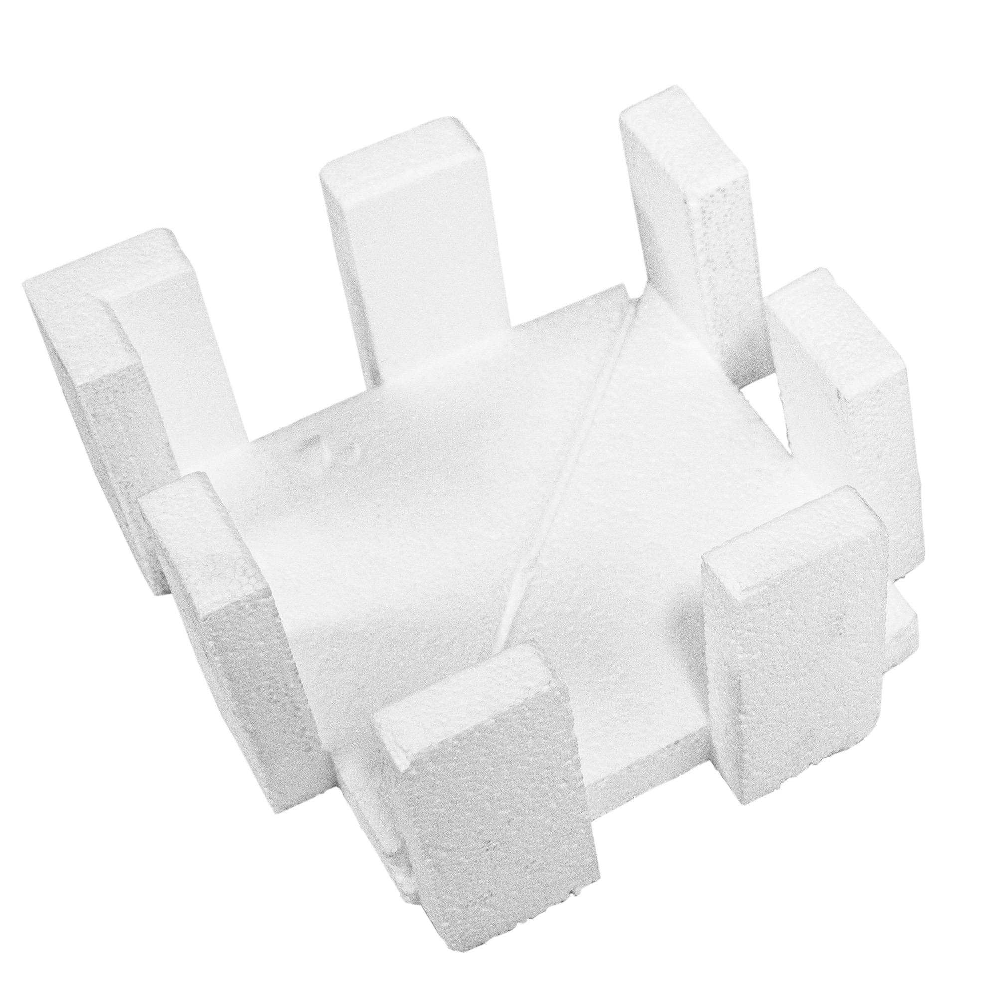 20er Set Styropor Kantenschutz Eckschutz 16  x 16 x 7,5 - Optimaler Schutz für empfindliche Ecken