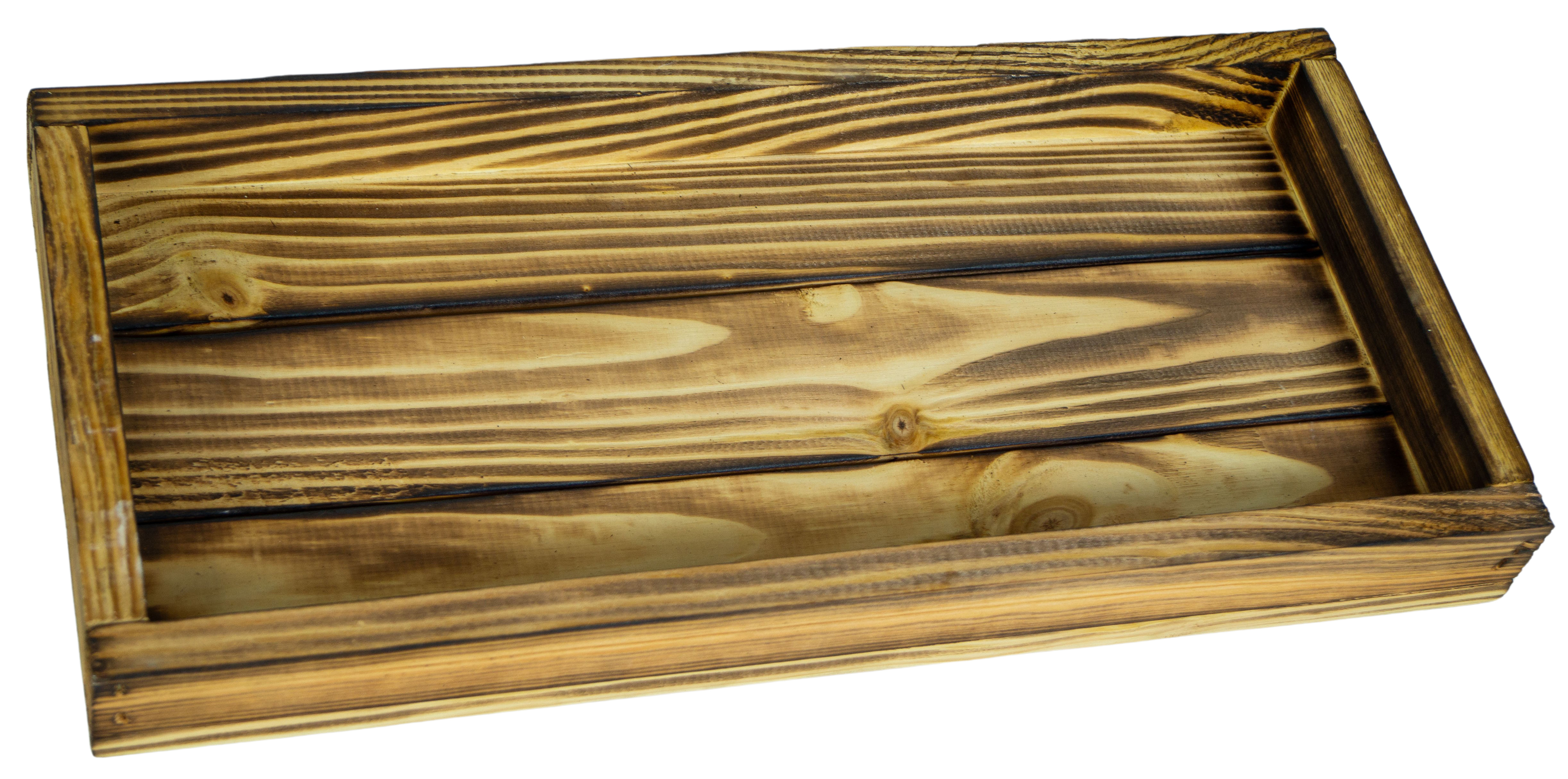 Kleines Dekotablett Emma 40x19x4cm in geflammt Schlüsselbox Aufbewahrung