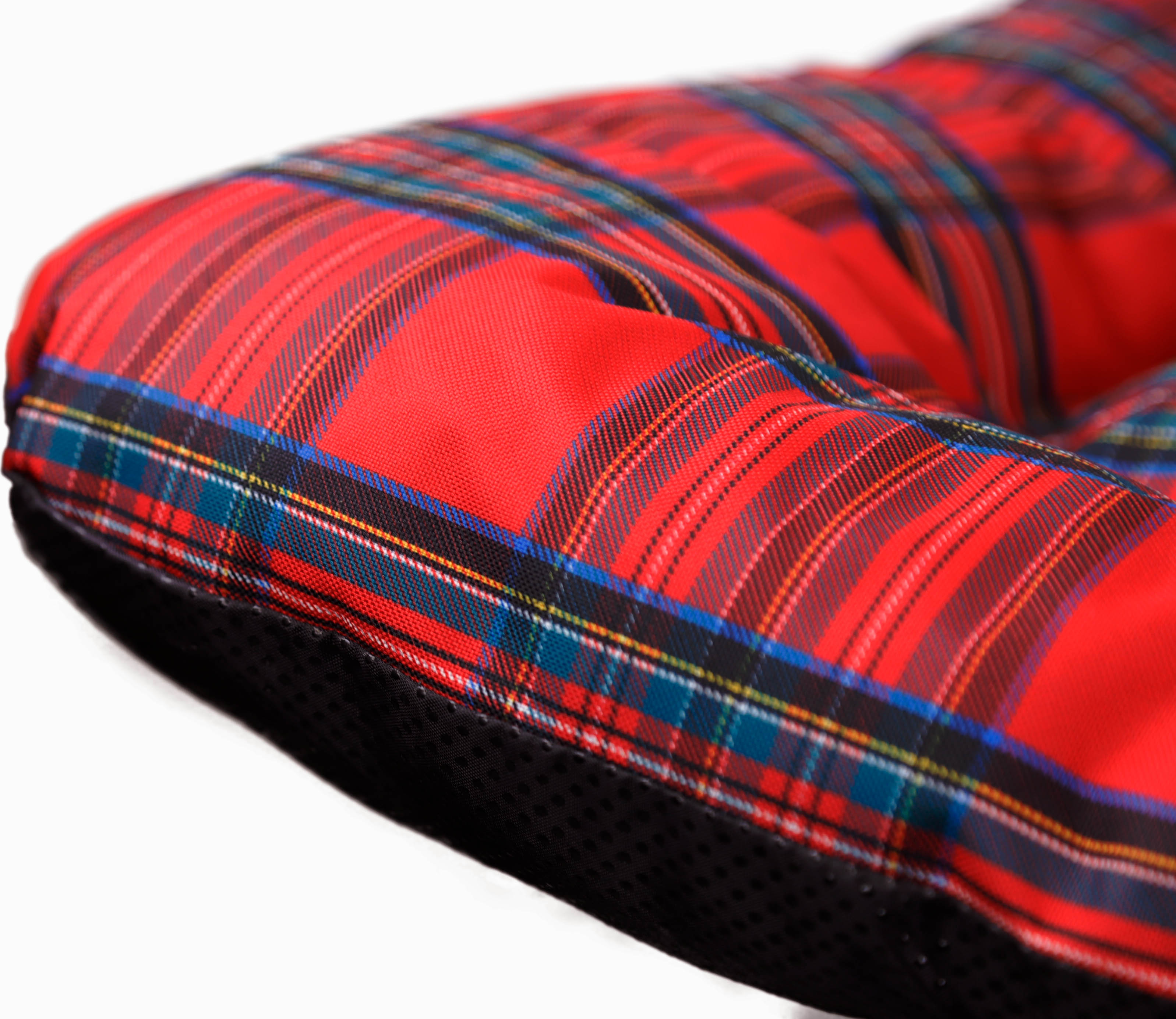 Hundebett Winston XXL in geflammt mit Füßen optional mit Kissen 100x55x25cm Coussin seul rouge