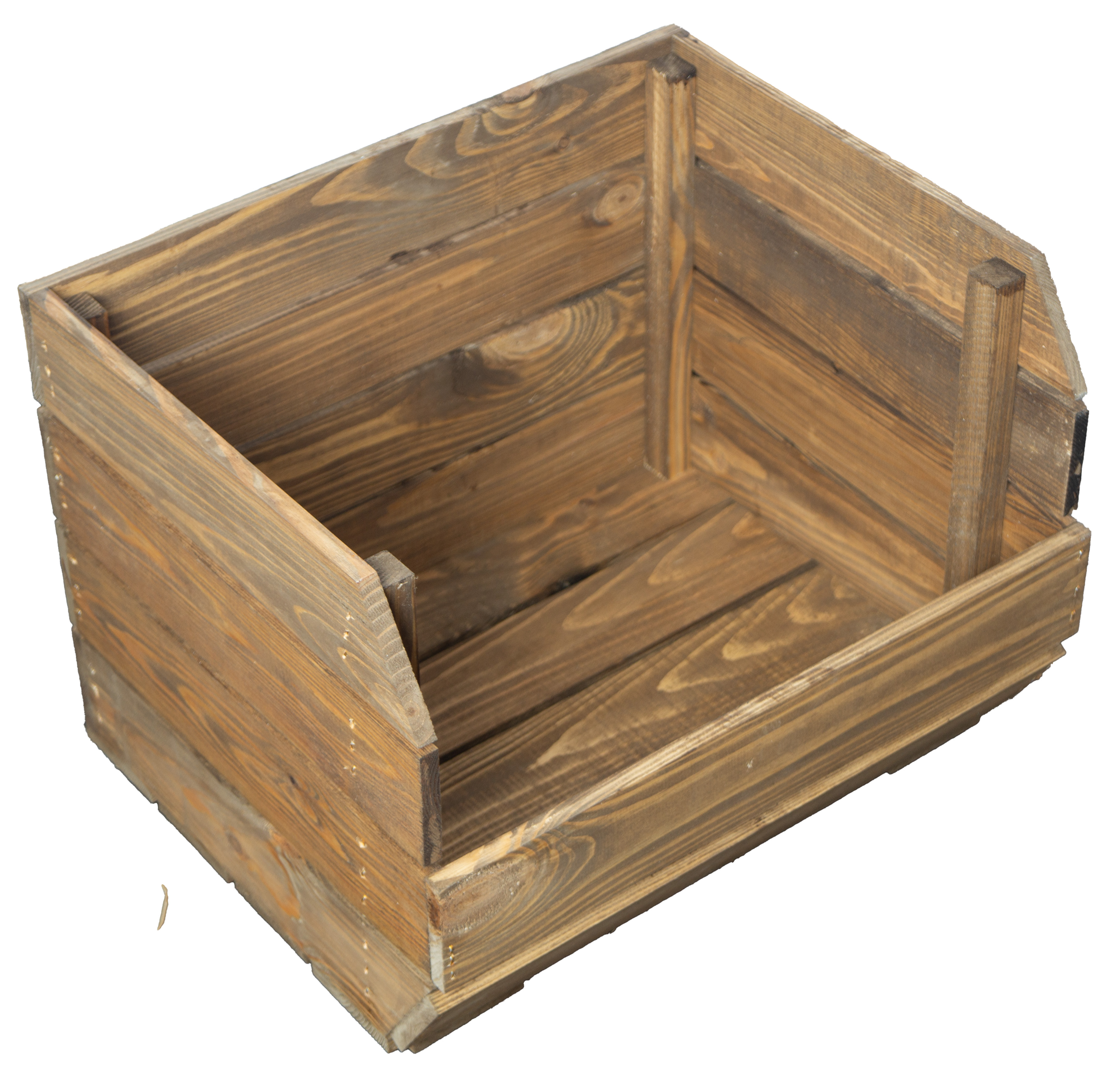 3er Set Kartoffelsteige 40x22x30 cm in natur Gemüsekiste Obsthorde Gemüsekorb Obstschale
