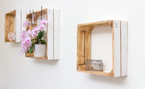 Wandregal Windsor Set ohne Boden S/L/XL