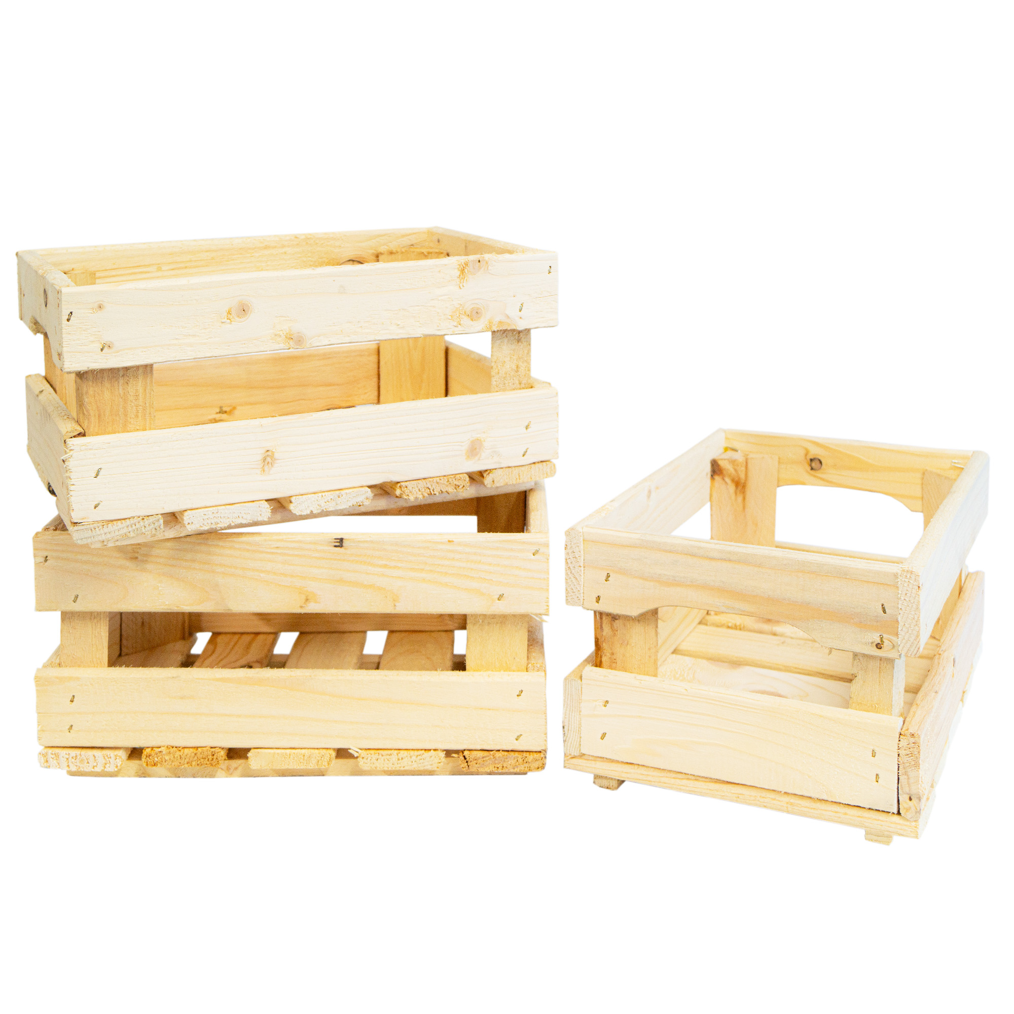 Holzkiste HENNE – Dekorative Aufbewahrungskiste aus Holz in Natur oder geflammt | 30 x 20 x 15 cm Natur