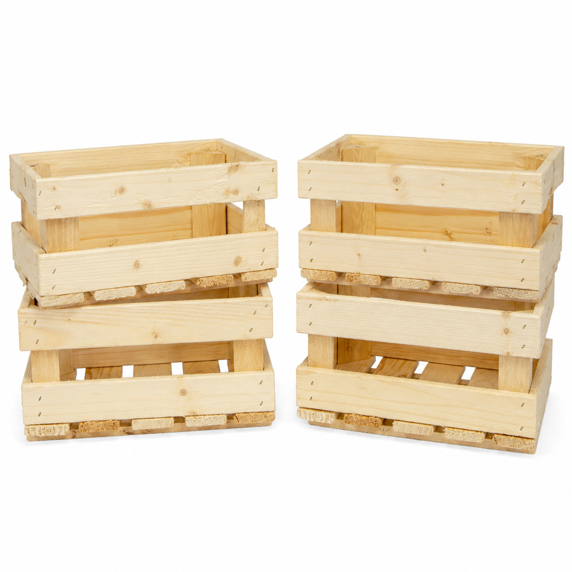 Holzkiste HENNE – Dekorative Aufbewahrungskiste aus Holz in Natur oder geflammt | 30 x 20 x 15 cm Natur