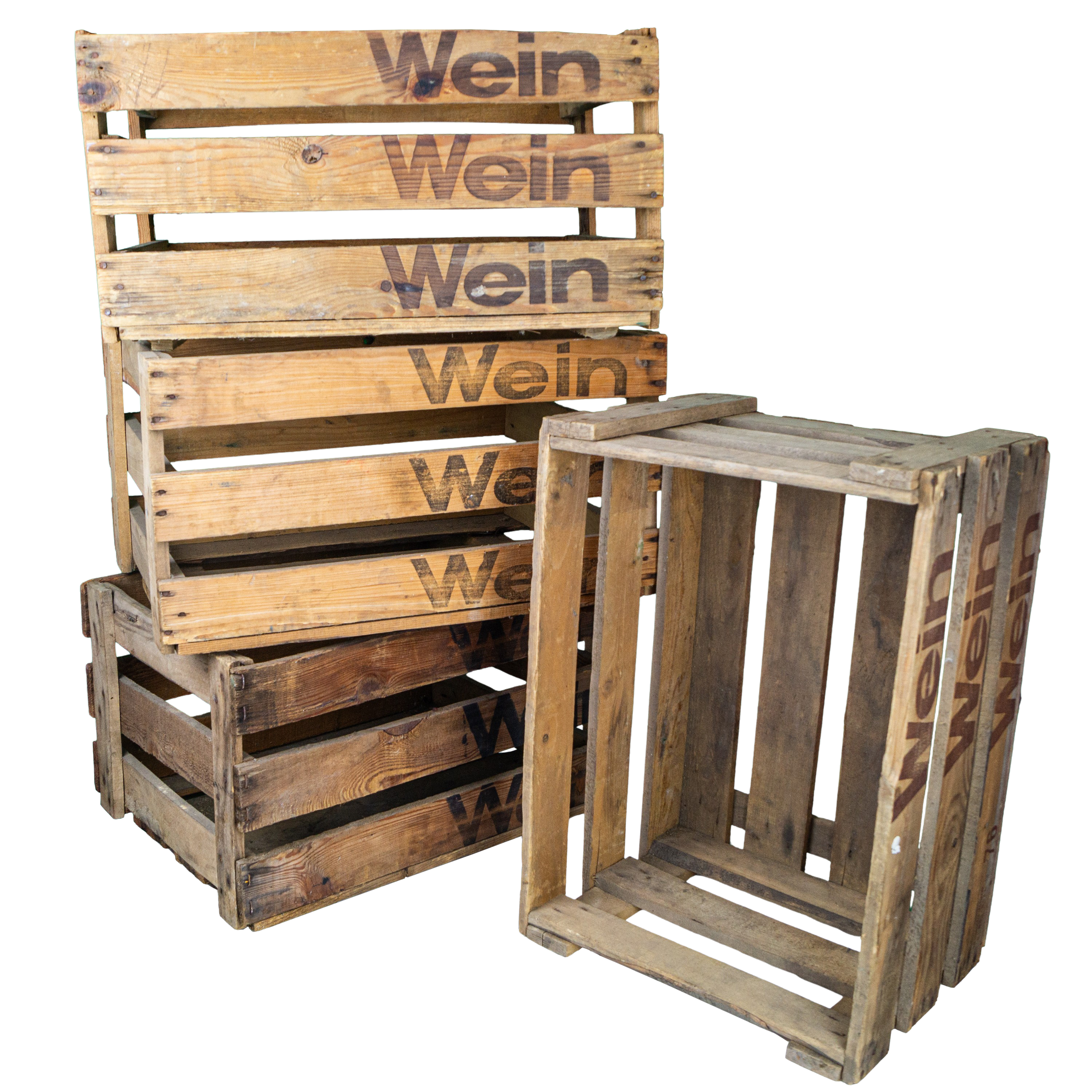 alte Weinkiste WEIN WEIN WEIN  2te Wahl