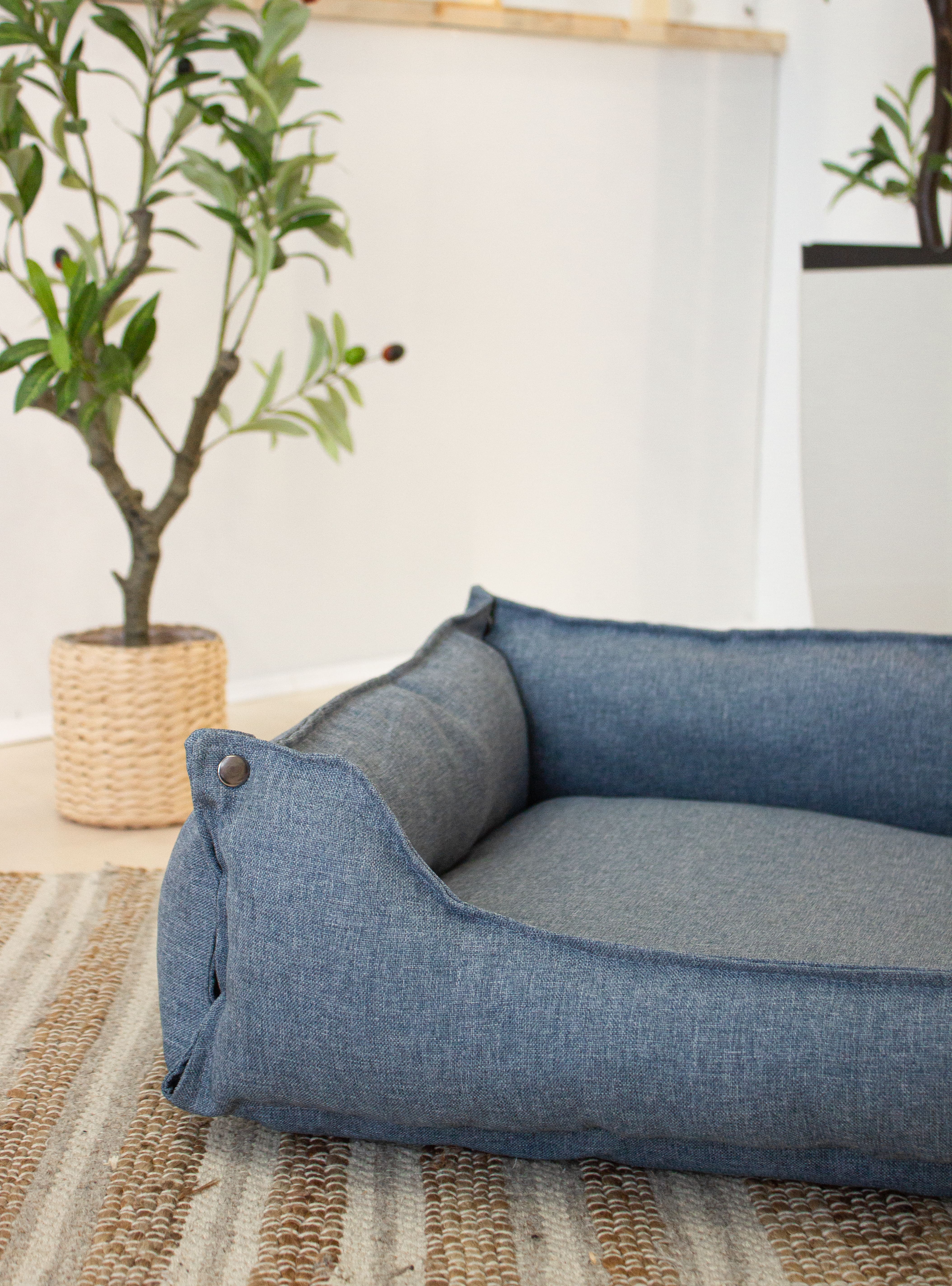 Hundebett & Hundekissen Lotti Blau