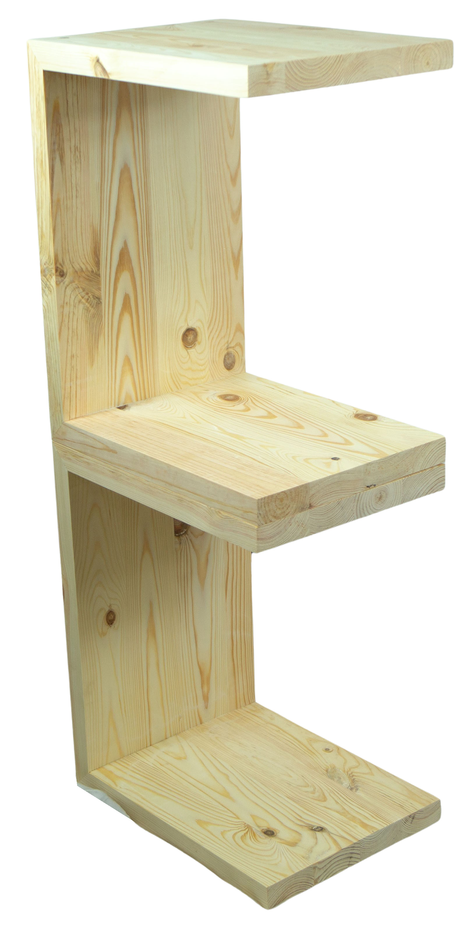 Beistelltisch 50x40x30cm Sitzhocker in natur