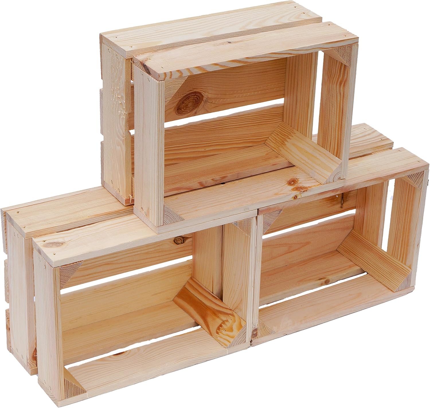 Kleine Holzkiste  "Frieda" Natur Dekokiste Weinkiste Weinkiste Geschenkkiste