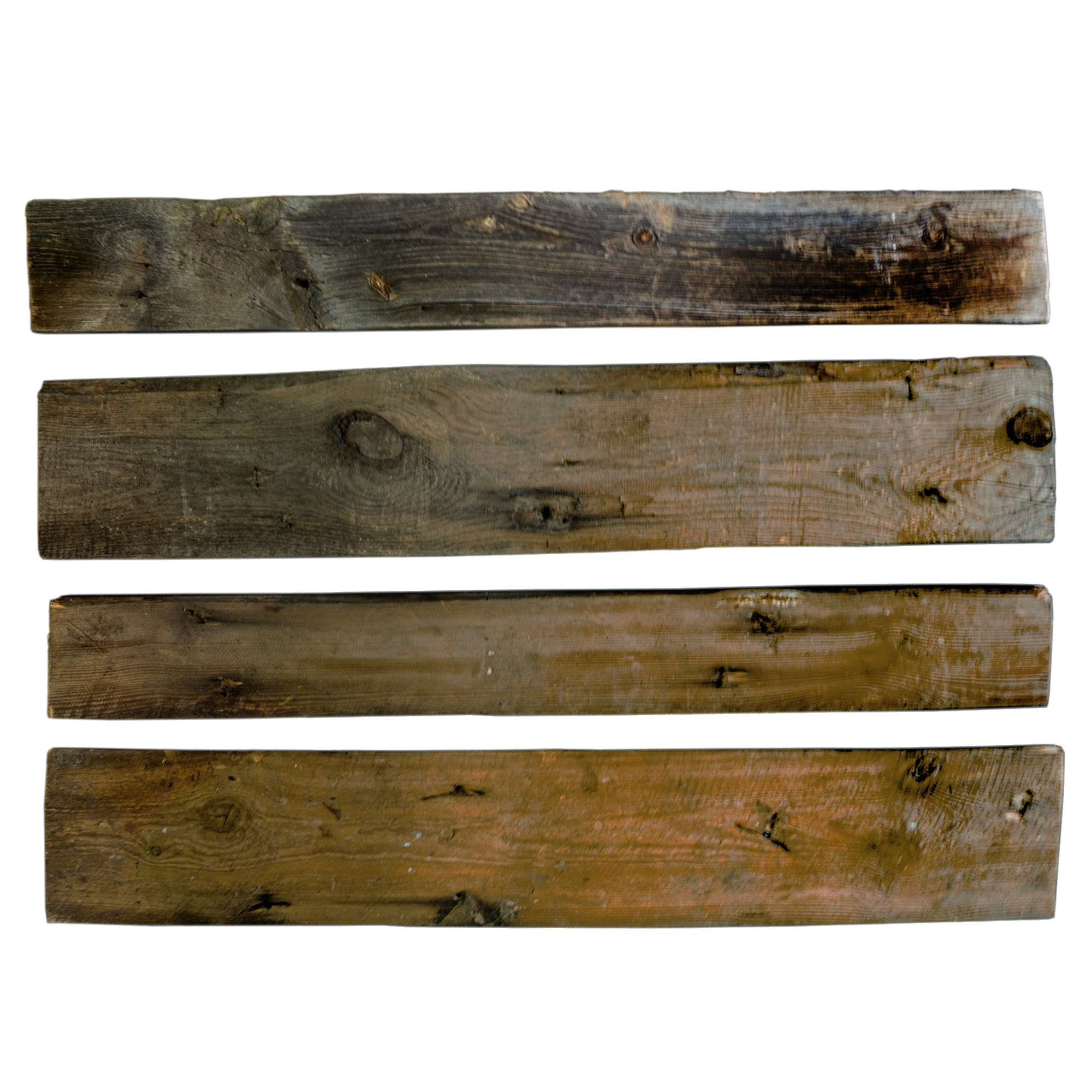 2er Set Holzplanken 100 Jahre alt  50 x 18-22cm