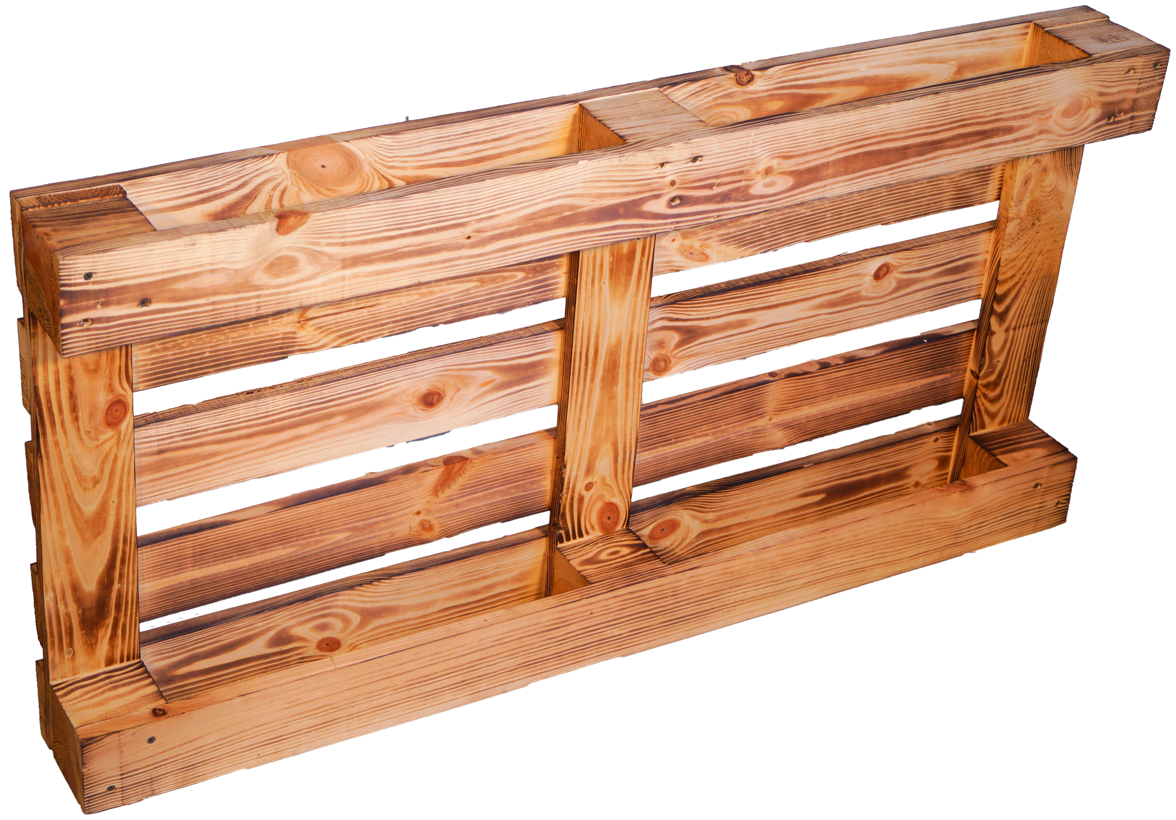Palette 120 x 60 x 13 cm - geflammt