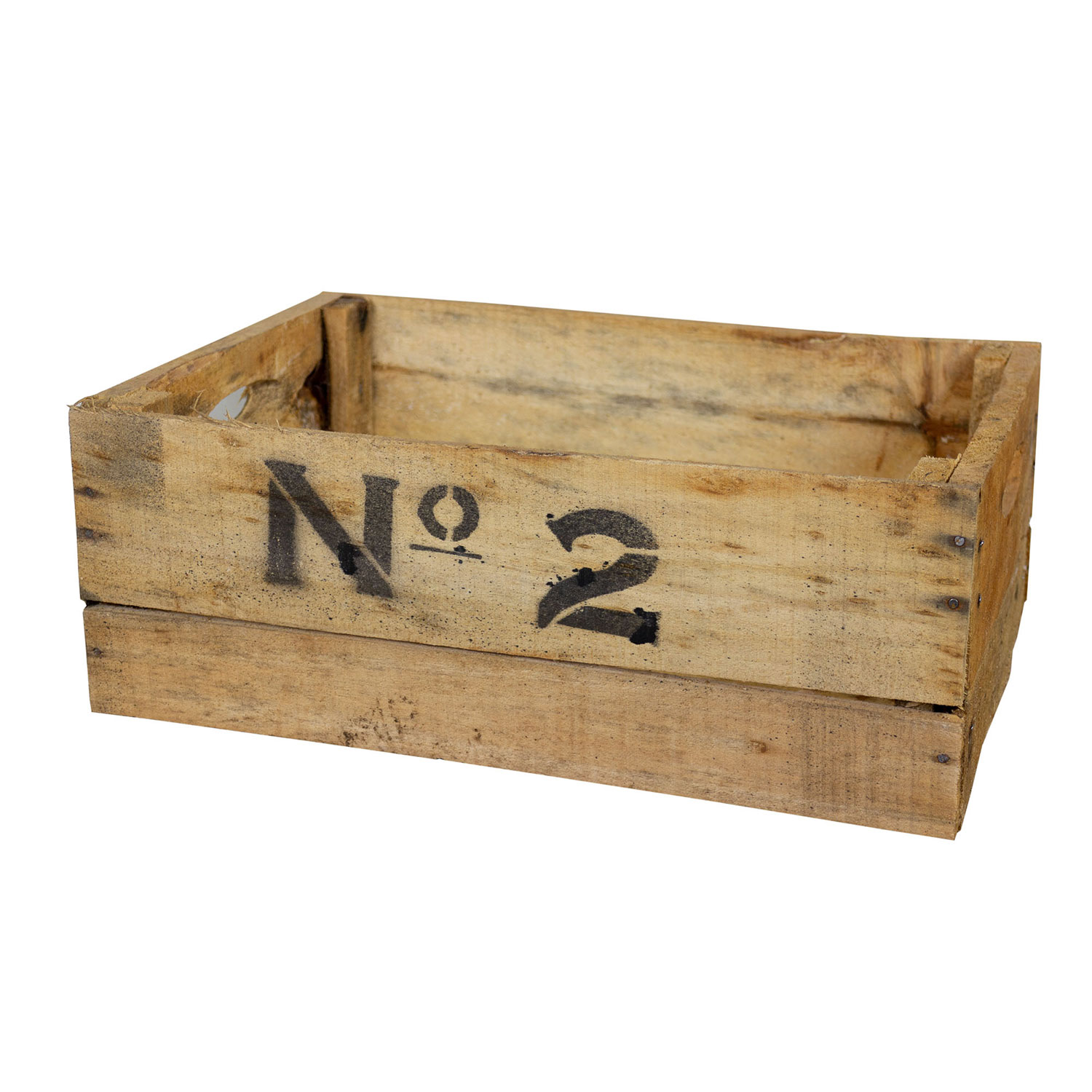 alte Holzkiste Number in verschiedenen Grössen