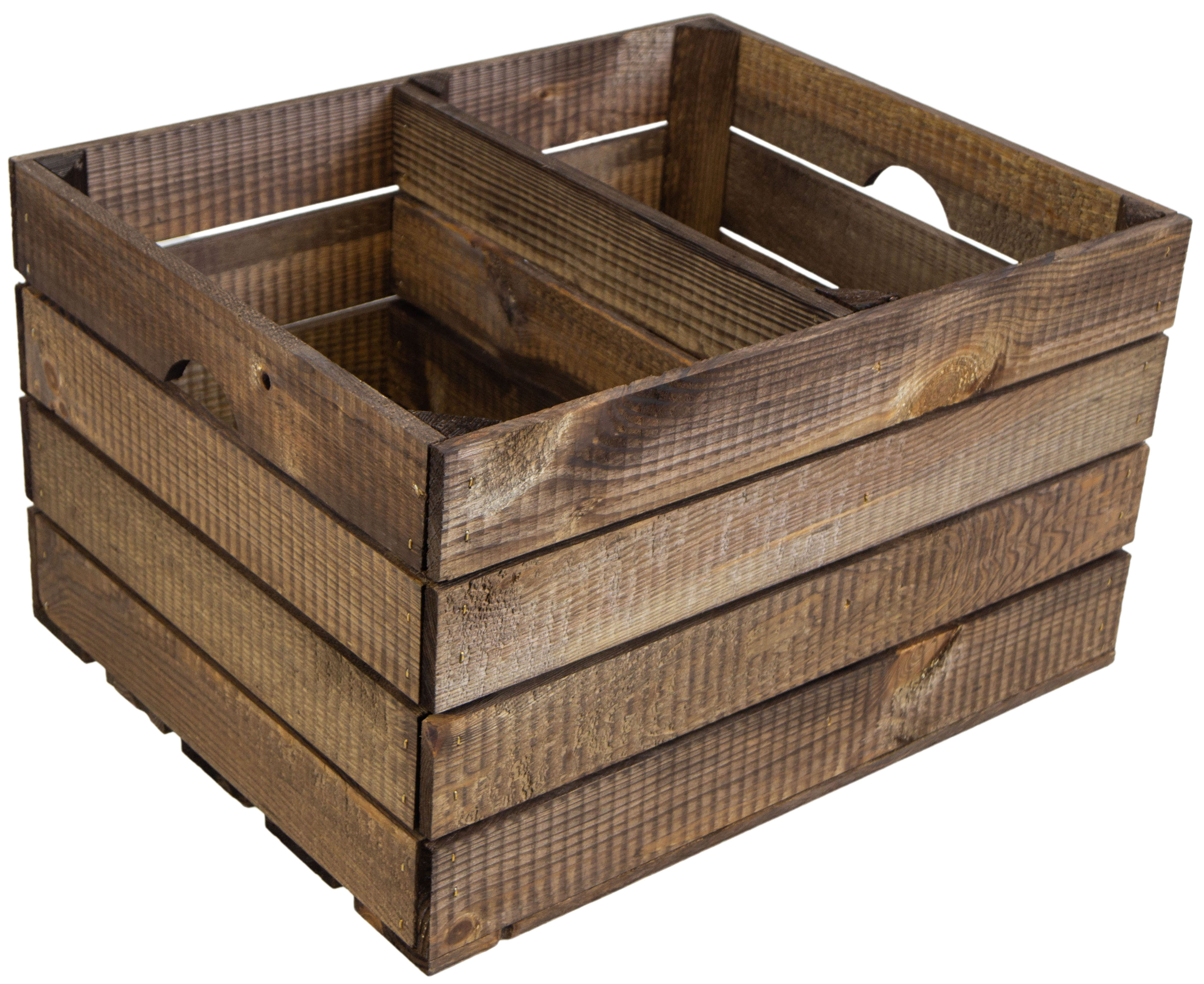 Etagère caisse à fruits, c.t. "Johanna" noir marron
