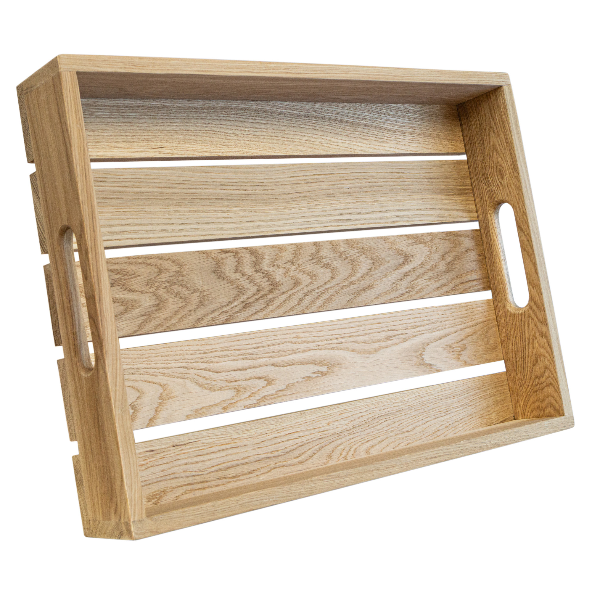 Eichentablett aus Massivholz kaufen | Serviertablett aus Eiche in zwei Größen 55x40x8cm