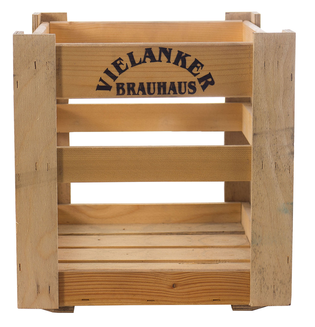 Rustikale Bierkiste vom Vielanker Brauhaus 40x30x31cm