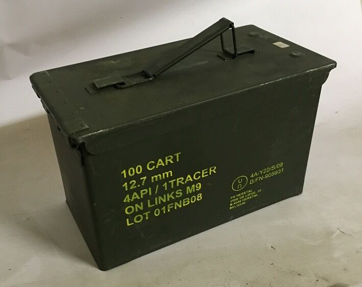 2er Set Munitionskiste Metall 4API  B-WARE  Aufbewahrungskiste Militärkiste Munitionsbox