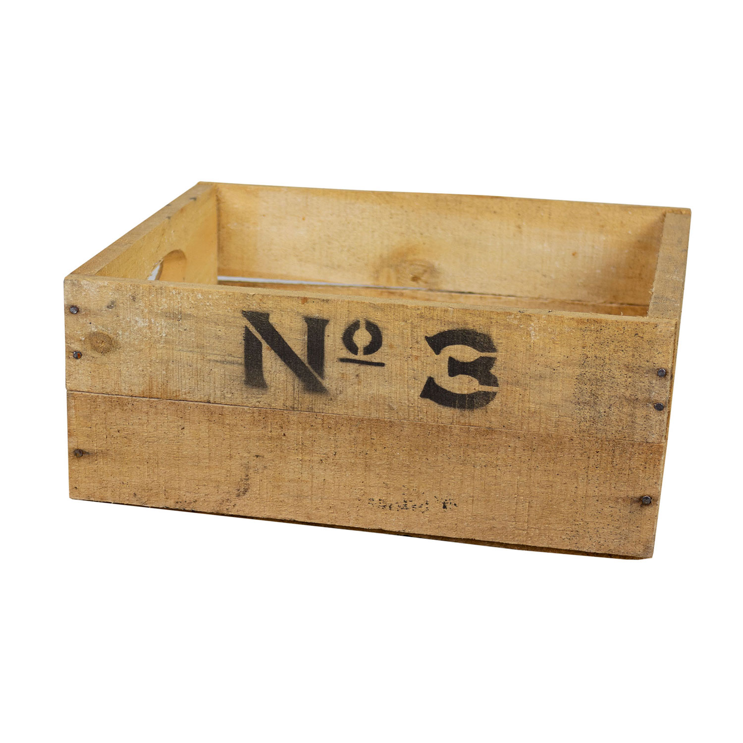 alte Holzkiste Number in verschiedenen Grössen