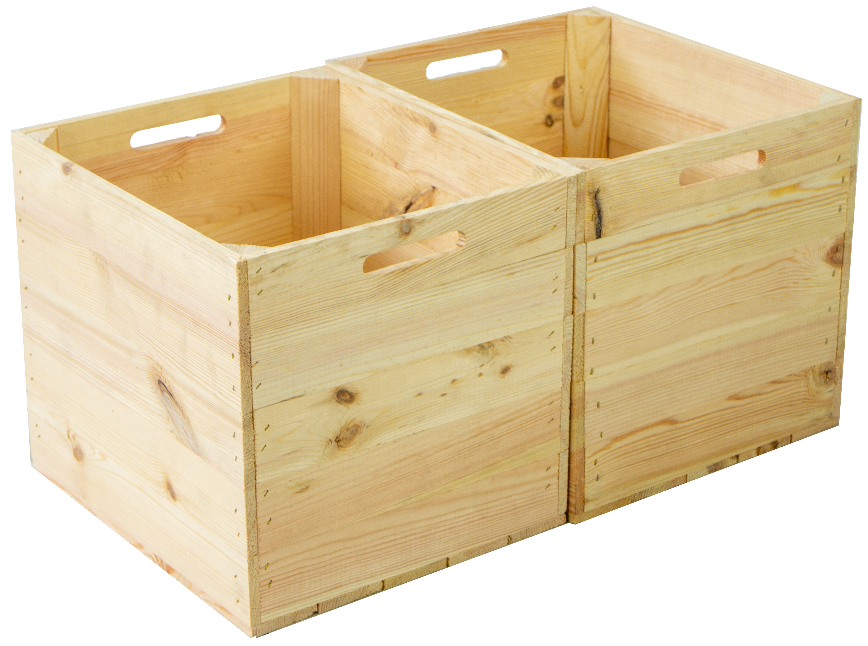 Boîte en bois nature convenant aux étagères Kallax et Expedit