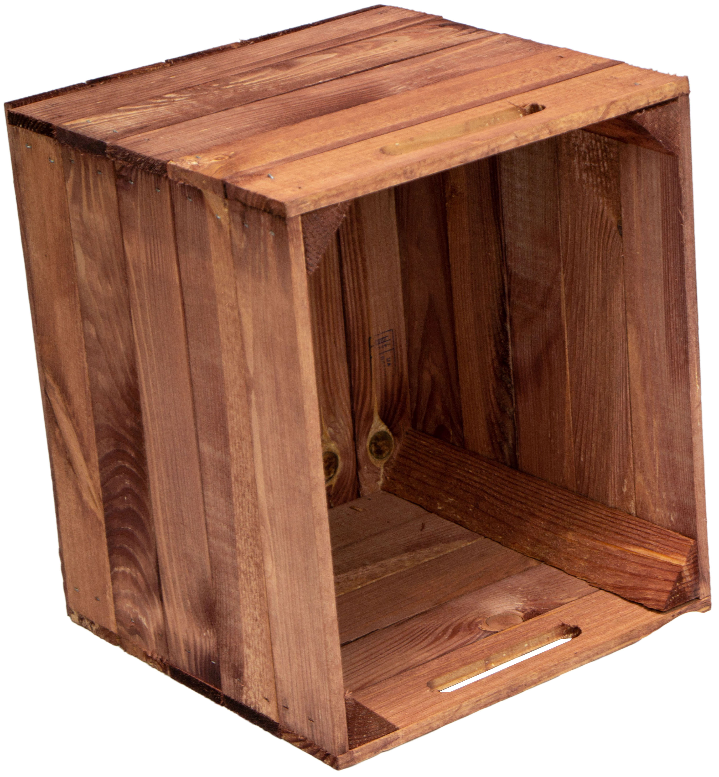 Boîte en bois Vintage Ochre convenant aux étagères Kallax et Expedit