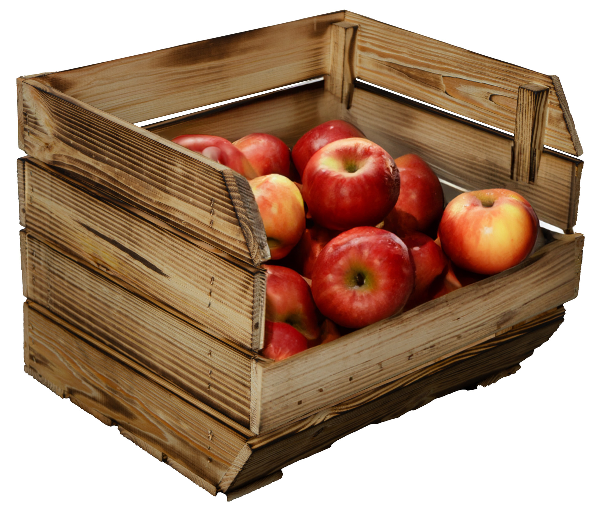 3er Set Kartoffelsteige 40x33x30 cm in geflammt Gemüsekiste Obsthorde