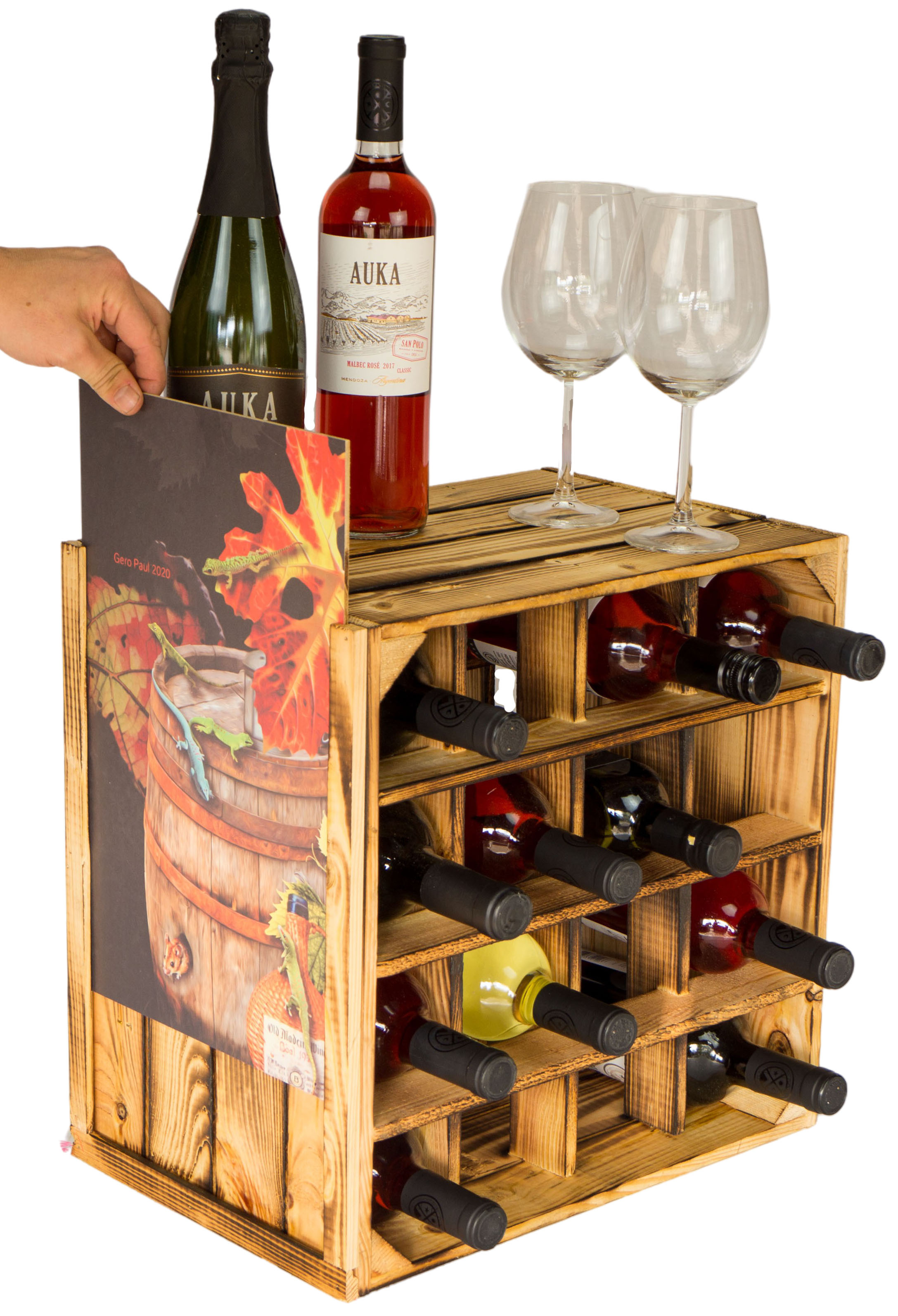 Weinregal "16er" geflammt Erntezeit