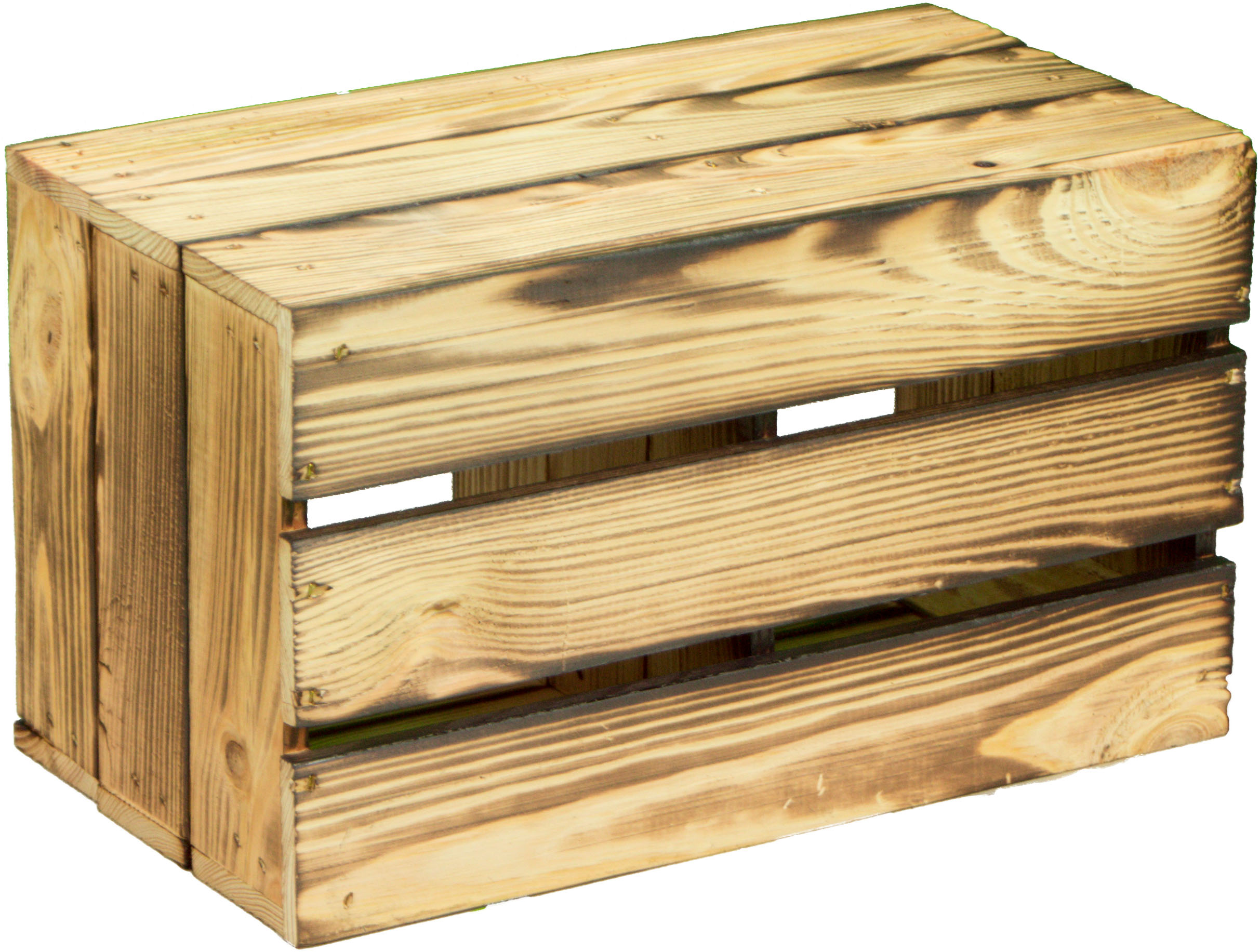 Coffret à vin "Hilde" flammé avec plateau intermédiaire