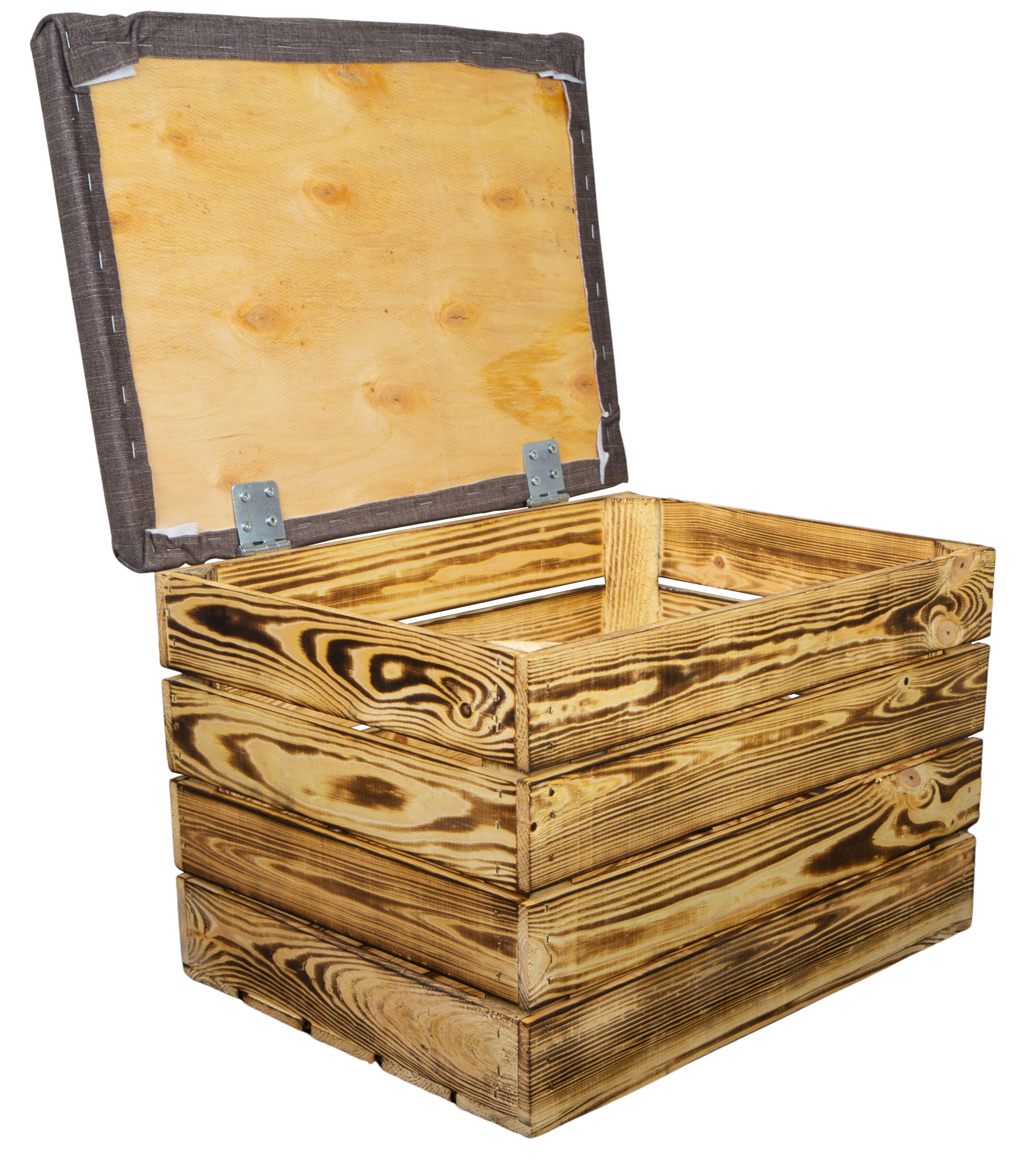 Kopie von Sitzbank mit Stauraum in weiß Maße 34x35x48 Sitzhocker Obstkiste Holzkiste faltbar Sitztruhe belastbar bis 150kg Deckel klappbare Sitztruhe Aufbewahrungsbox