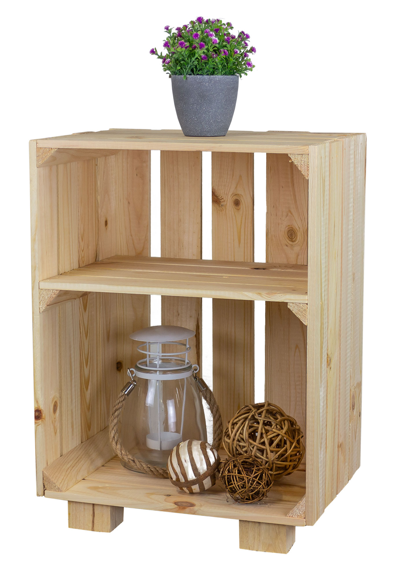 Table de chevet naturelle avec compartiment de rangement