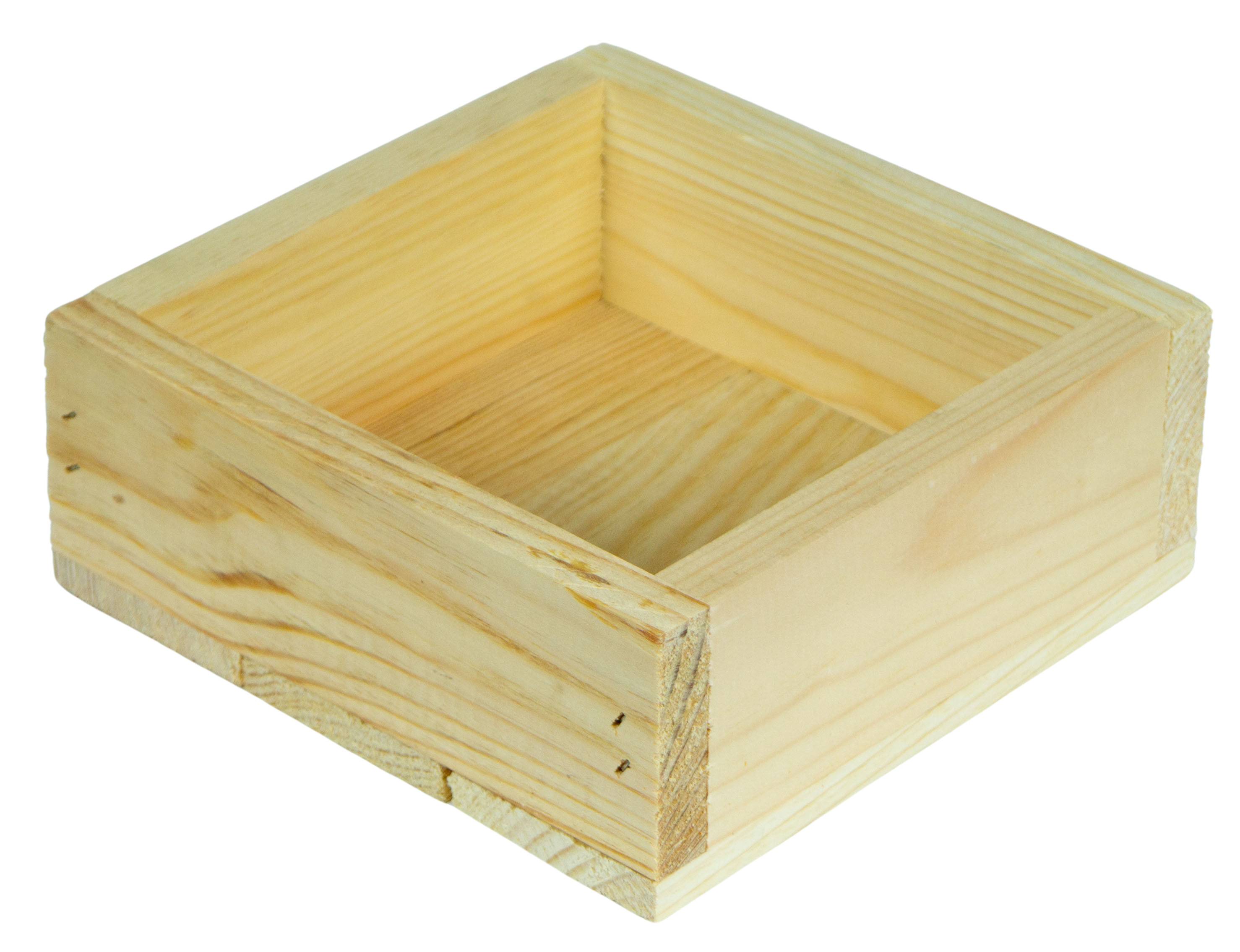 Kleines Dekotablett-Set Karla aus 5 Holzkisten 40x40cm 8cm Höhe Schüsselbox Süßigkeitentablett