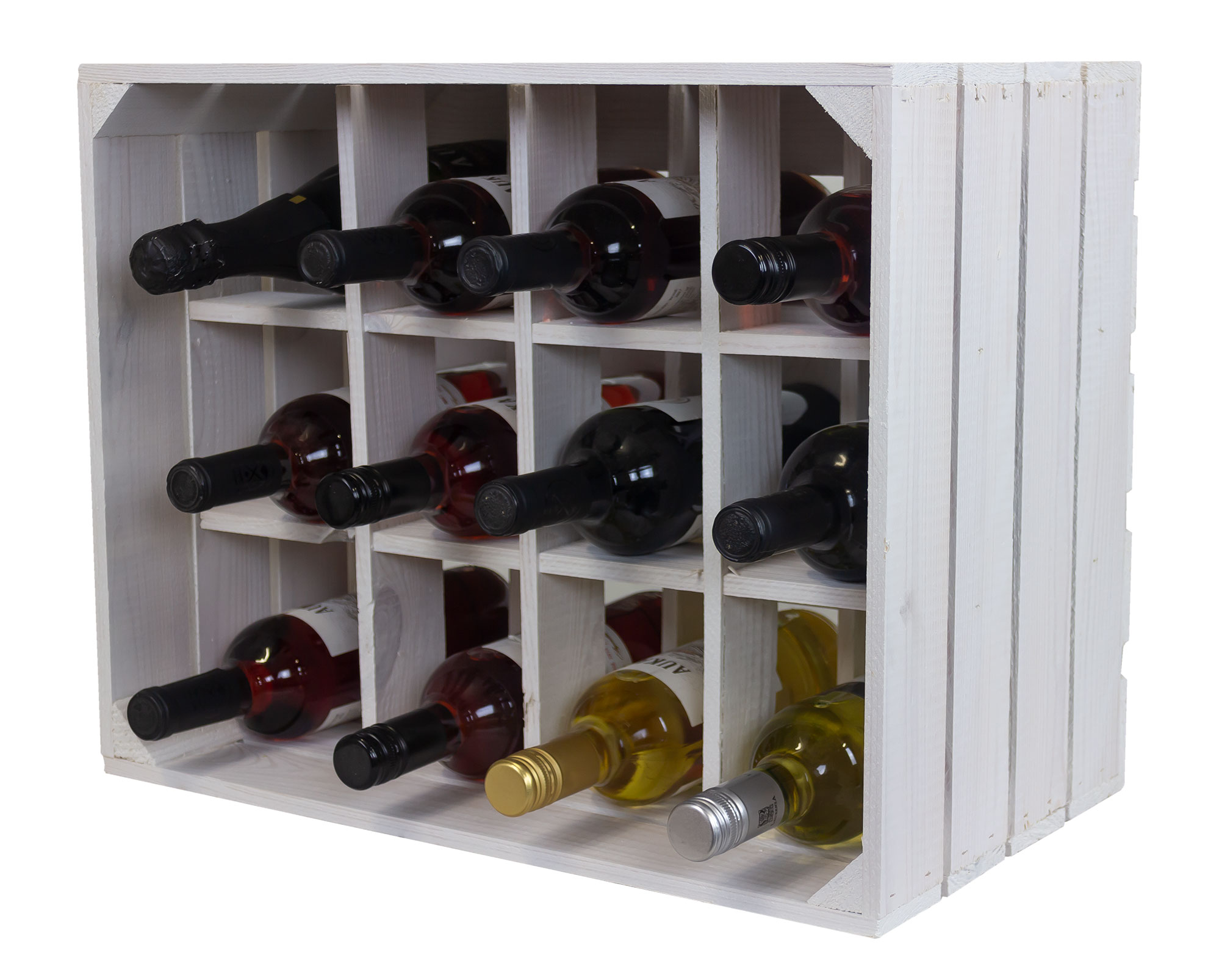 Flaschenregal Henry  12er weiss
