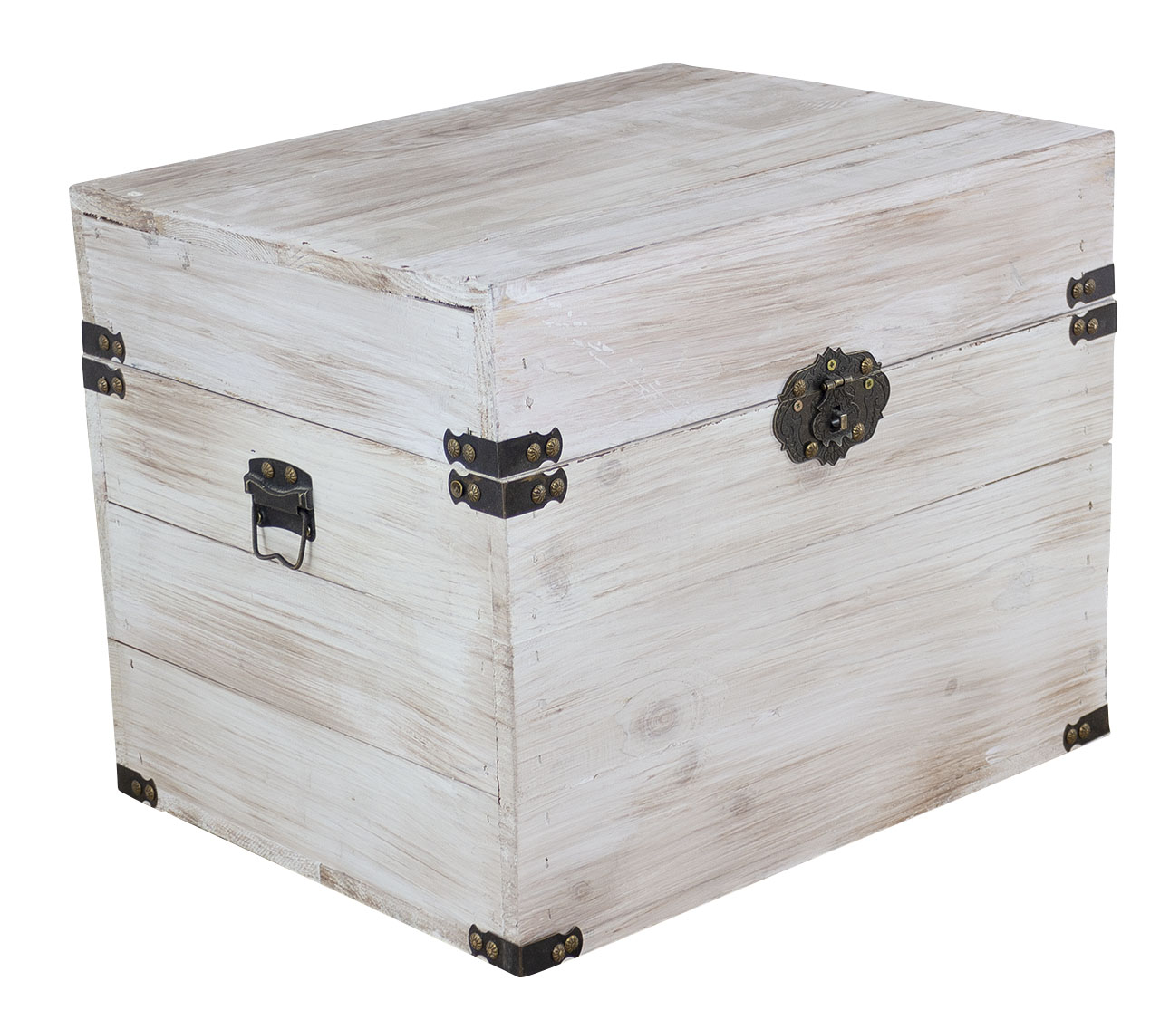 Holztruhe Elsa Shabby weiss