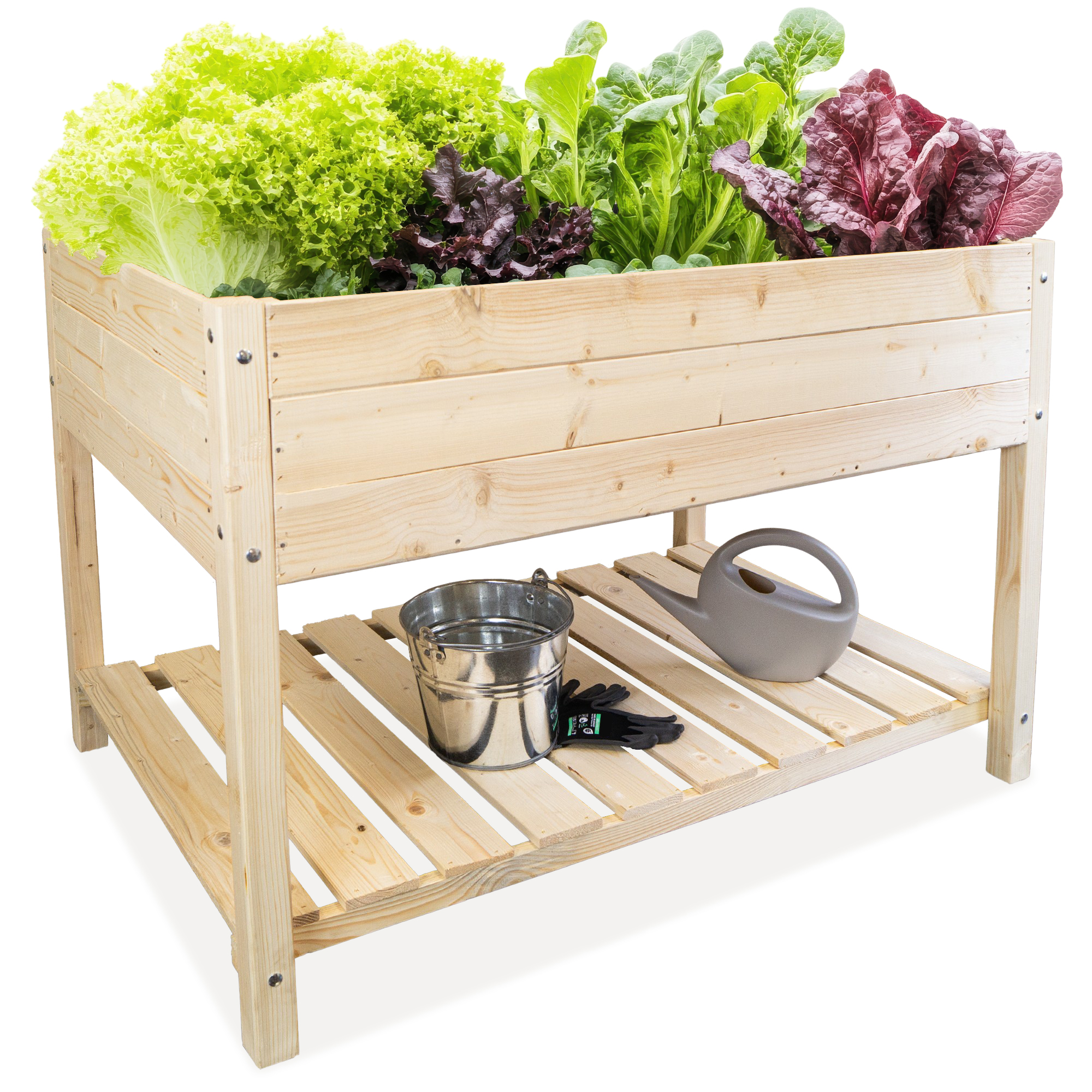 Hochbeet XL 118x79x78cm Natur